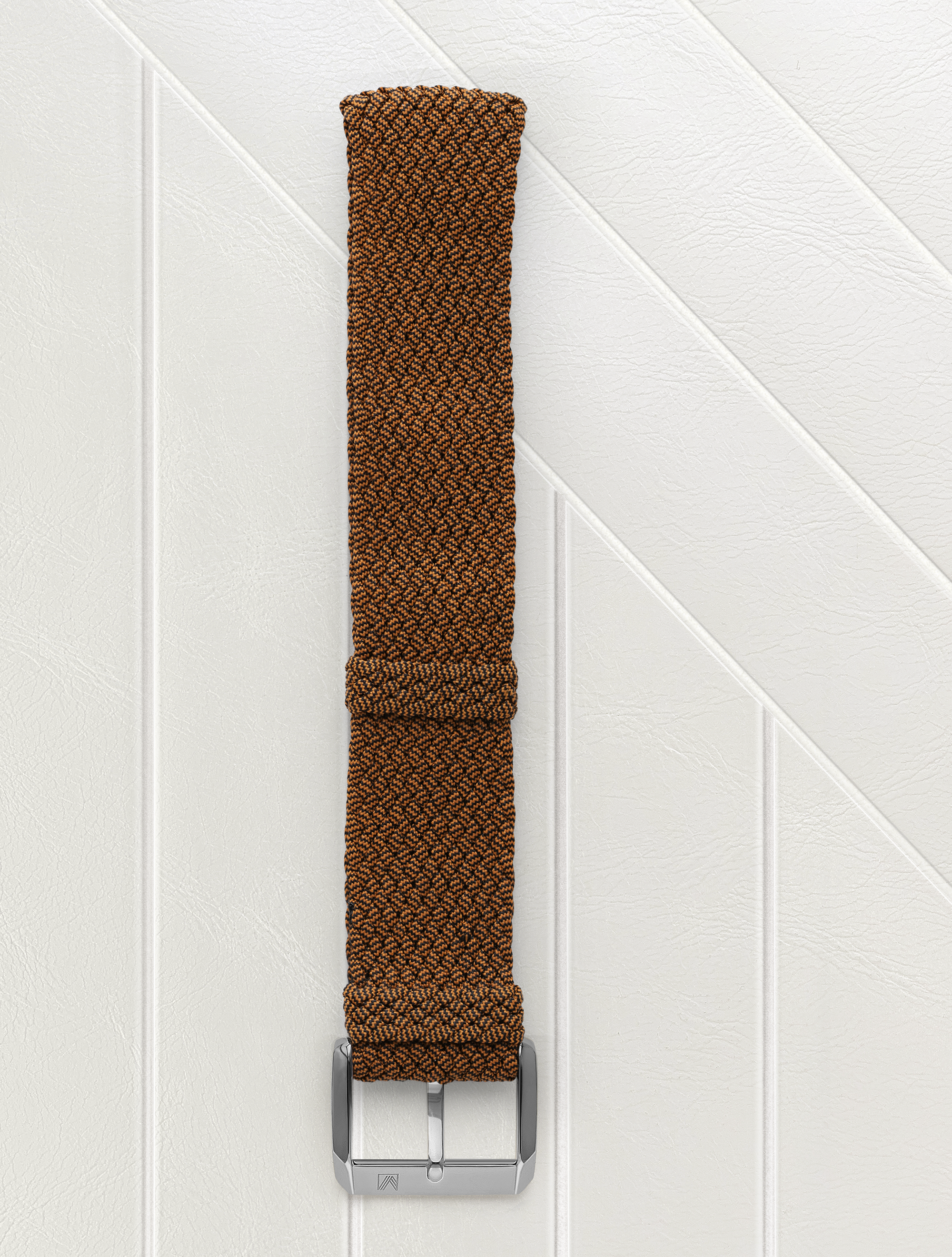 march-la-b-bracelet-tissus-perlon-camel-20mm image 1