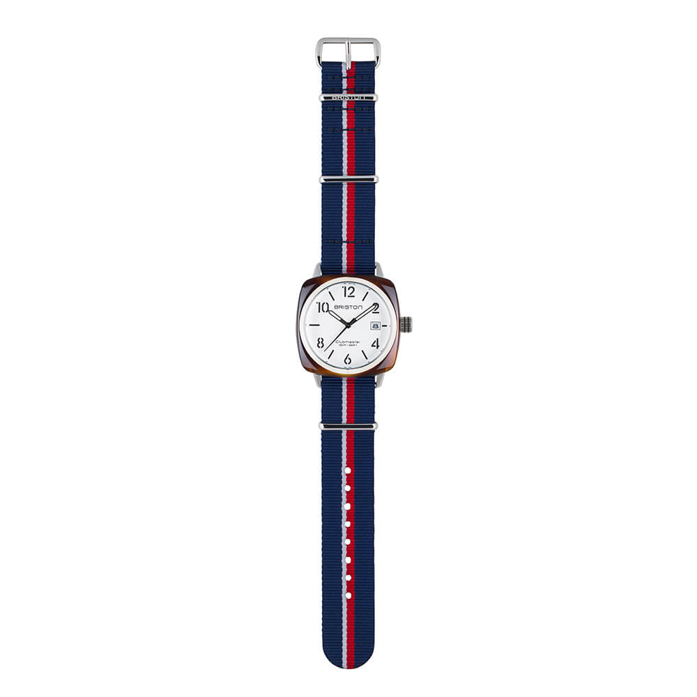 briston-bracelet-type-nato-20-mm-bleu-blanc-rouge-nylon-interchangeable image 4