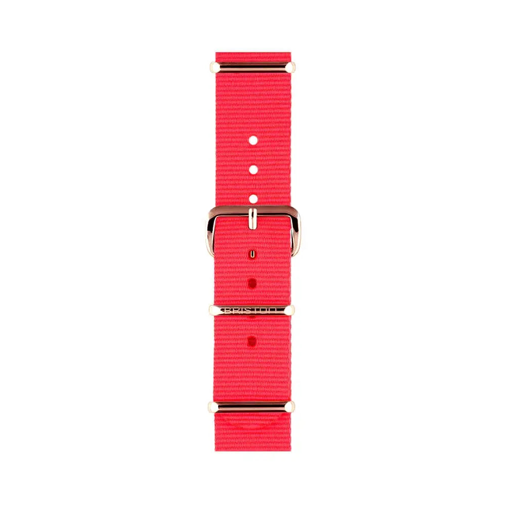 briston-clubmaster-classic-bracelet-nato-18-mm-rose-fluo image 2