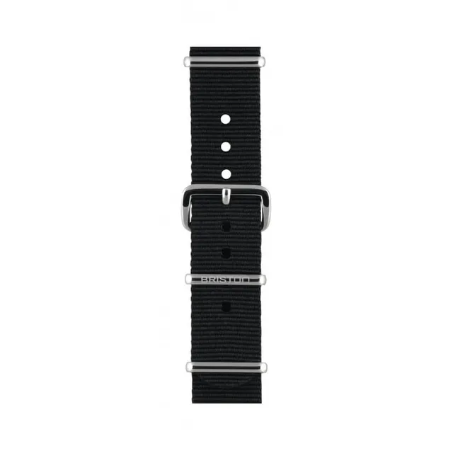 briston-clubmaster-classic-bracelet-type-nato-noir-18-mm image 1