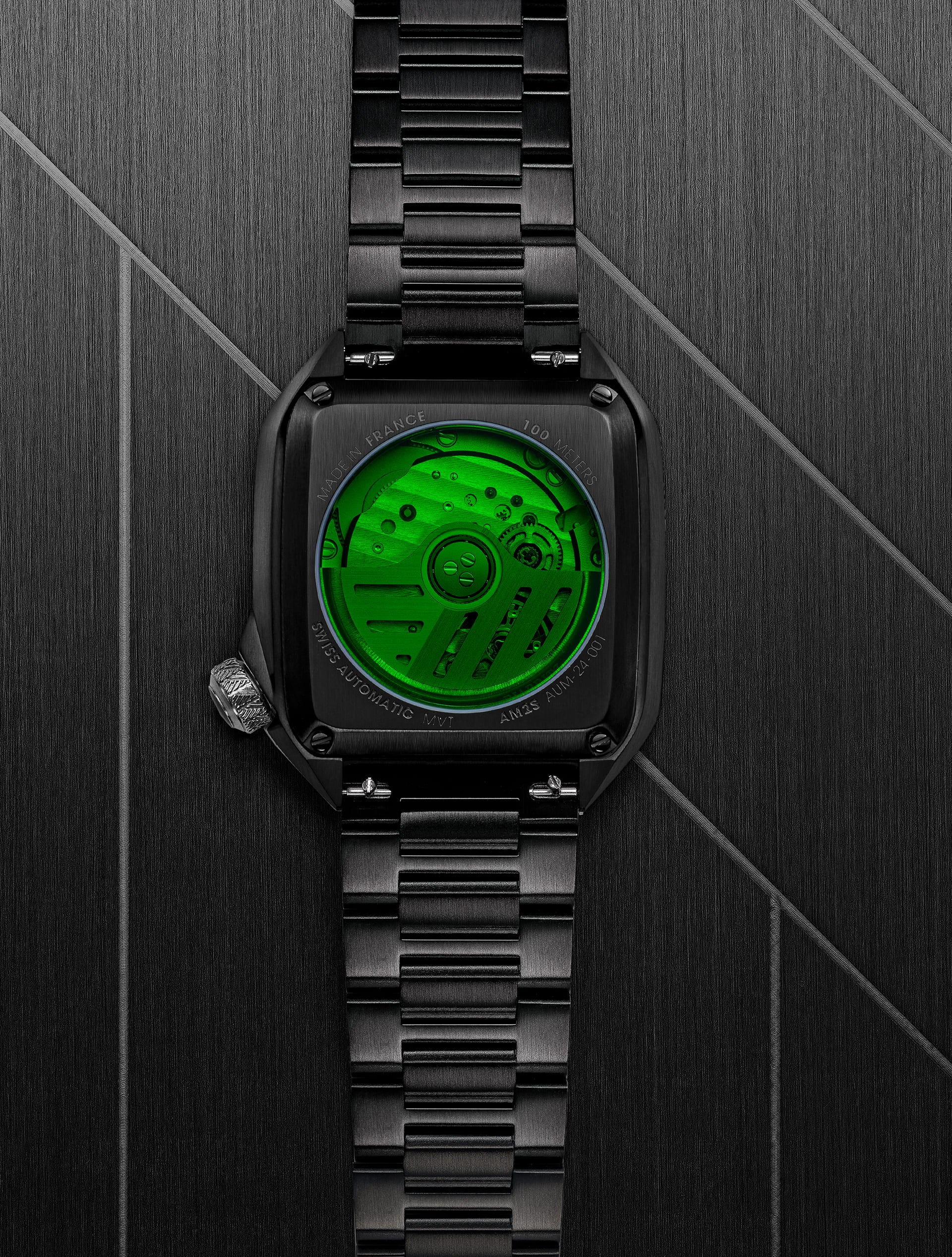 march-la-b-am2-slim-automatique-ultimate-montre-homme-36-mm-cadran-vert image 3