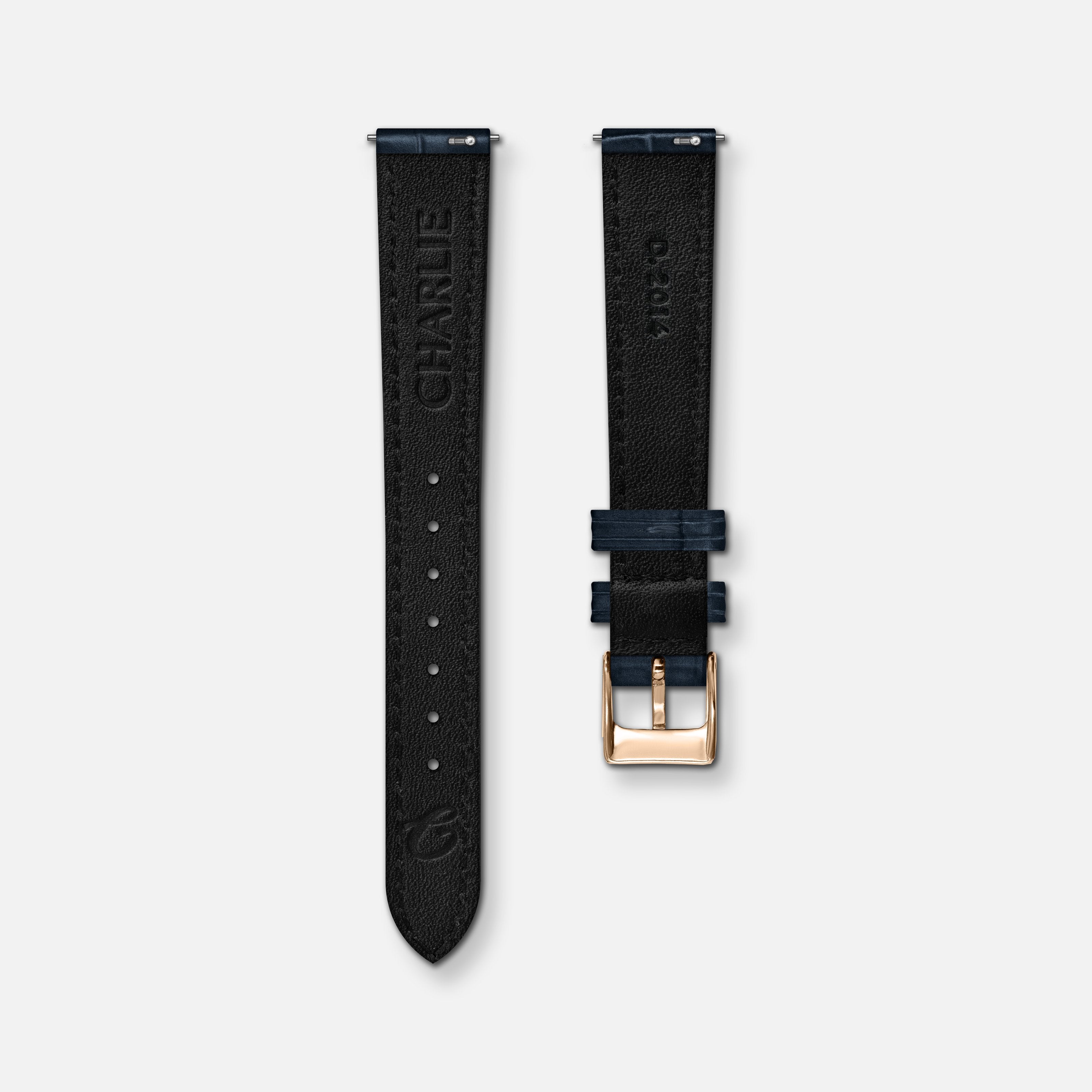 charlie-paris-bracelet-montre-cuir-crocograin-bleu-14mm image 2