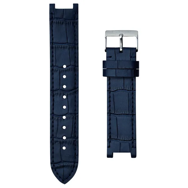 briston-bracelet-luxury-urban-cuir-bleu-marine-20-mm image 1