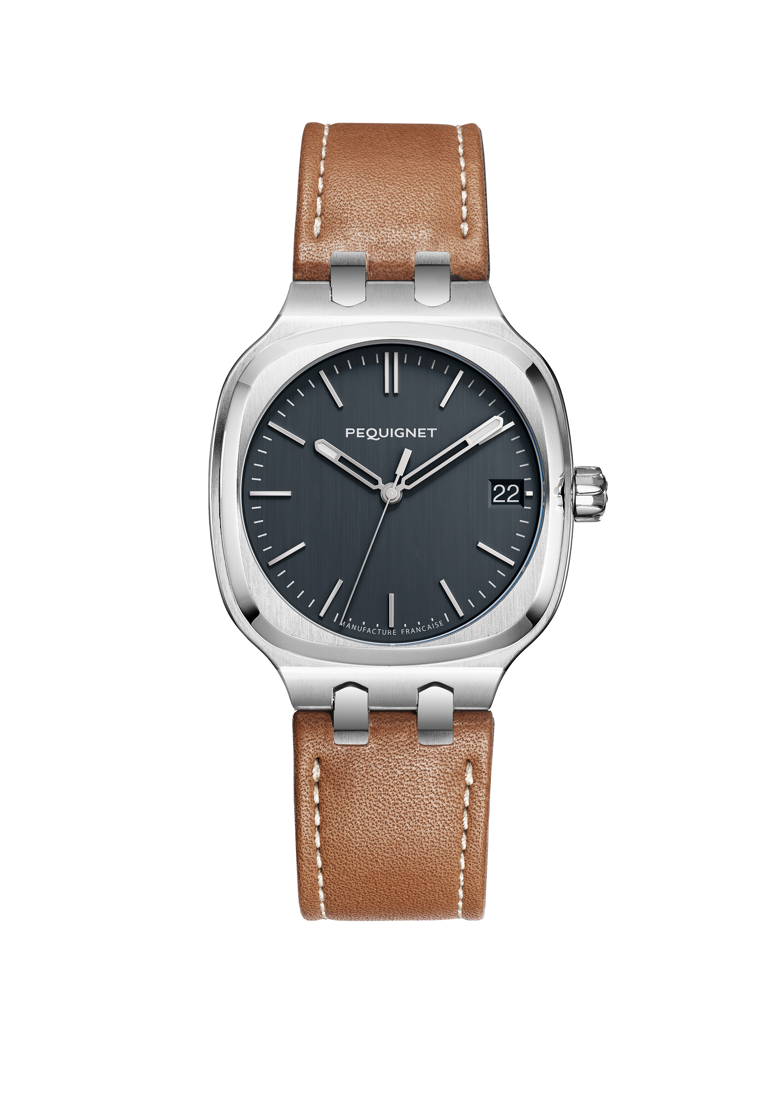 pequignet-concorde-36-mm-montre-femme-acier-cadran-gris-anthracite image 4