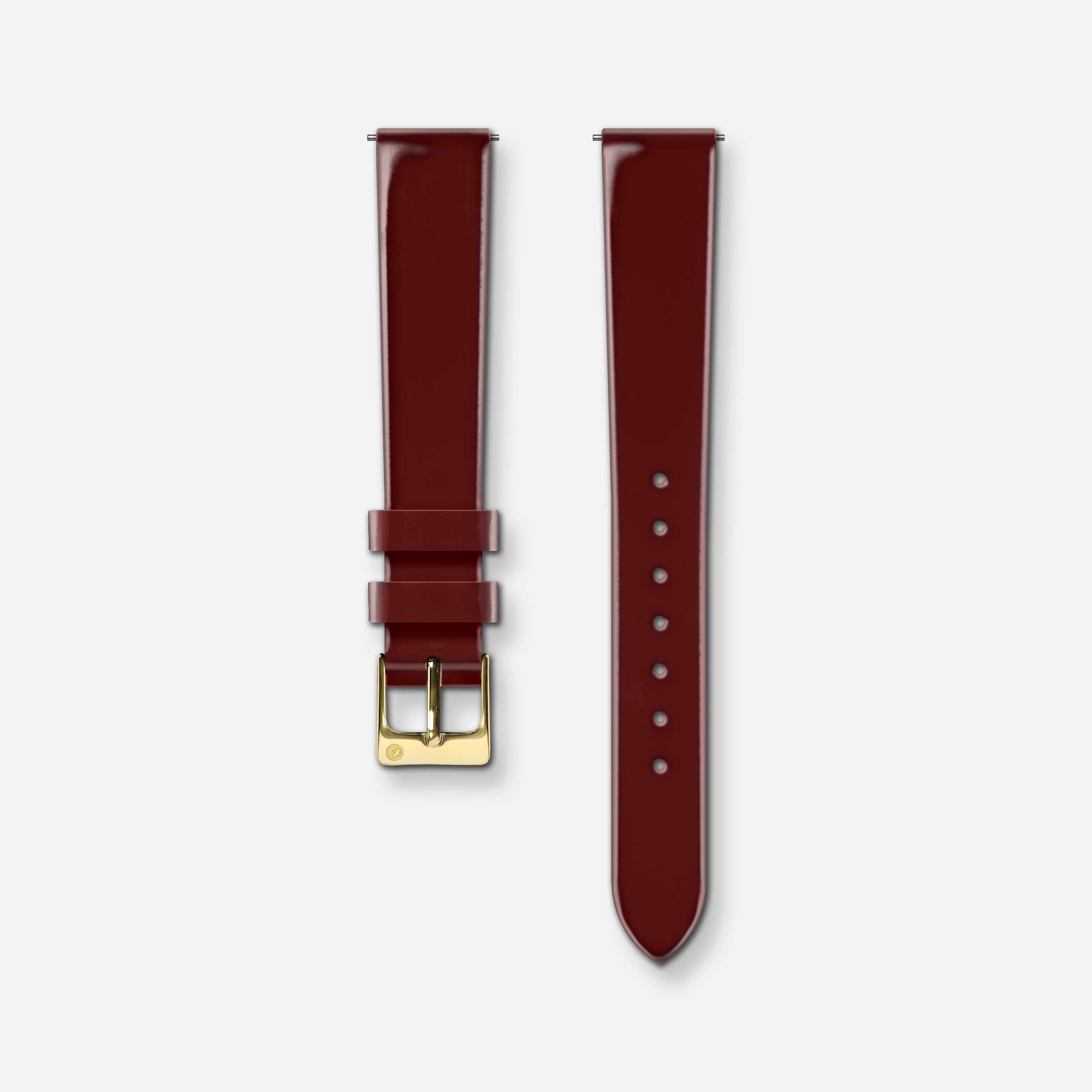charlie-paris-bracelet-cuir-vernis-bordeaux-14mm-initial image 5