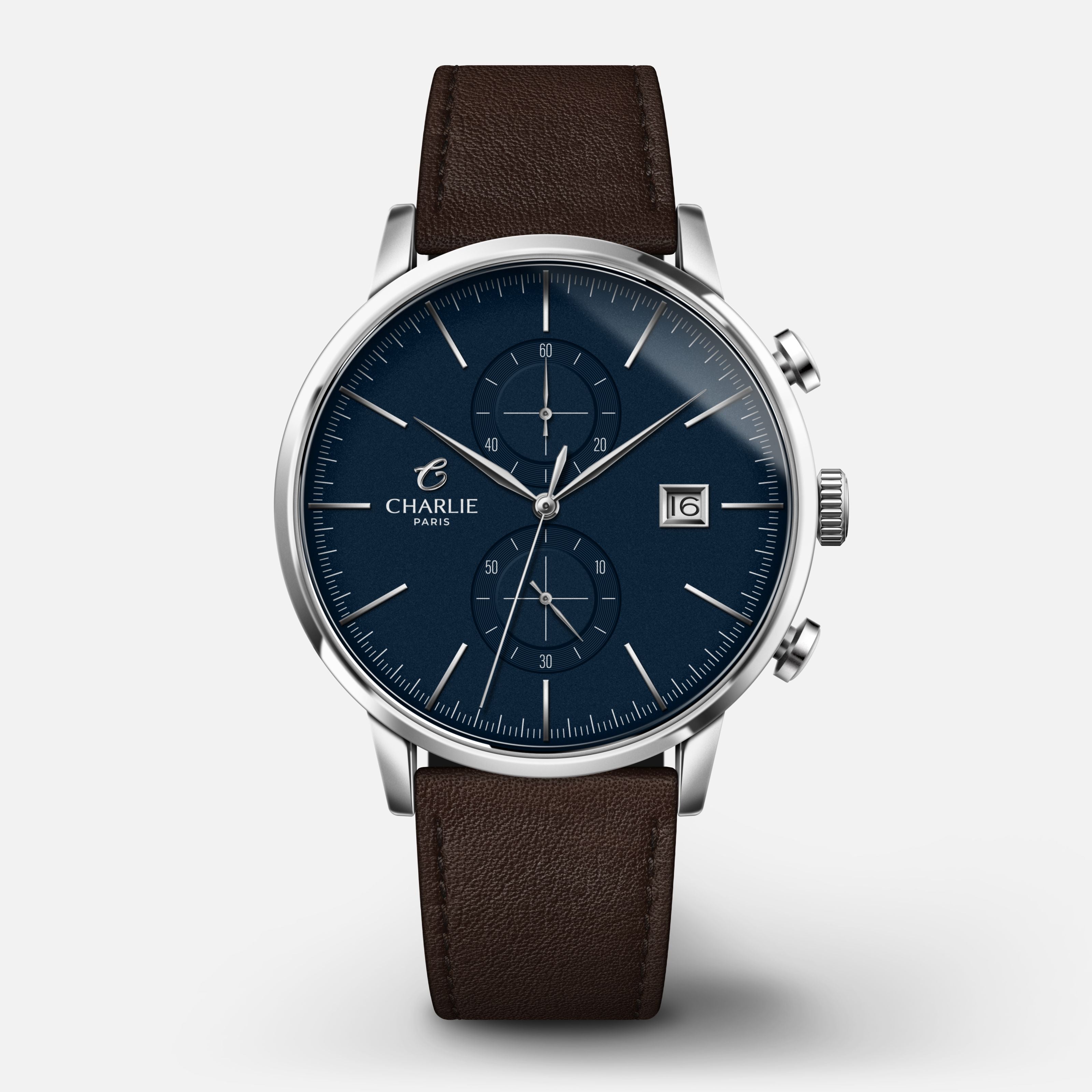 charlie-paris-horizon-montre-chronographe-homme-40mm-cadran-bleu image 4