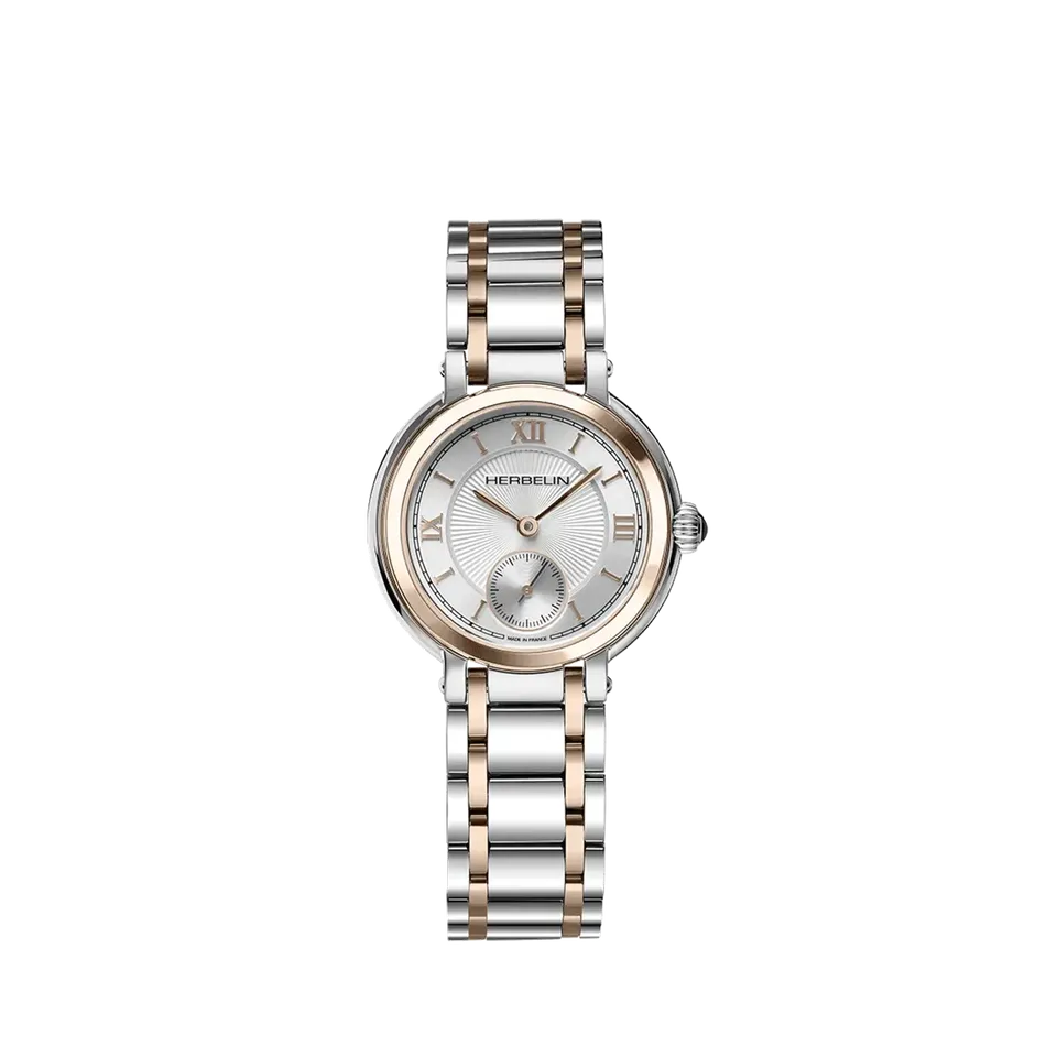 herbelin-galet-petite-seconde-pvd-or-rose-montre-femme-acier image 1