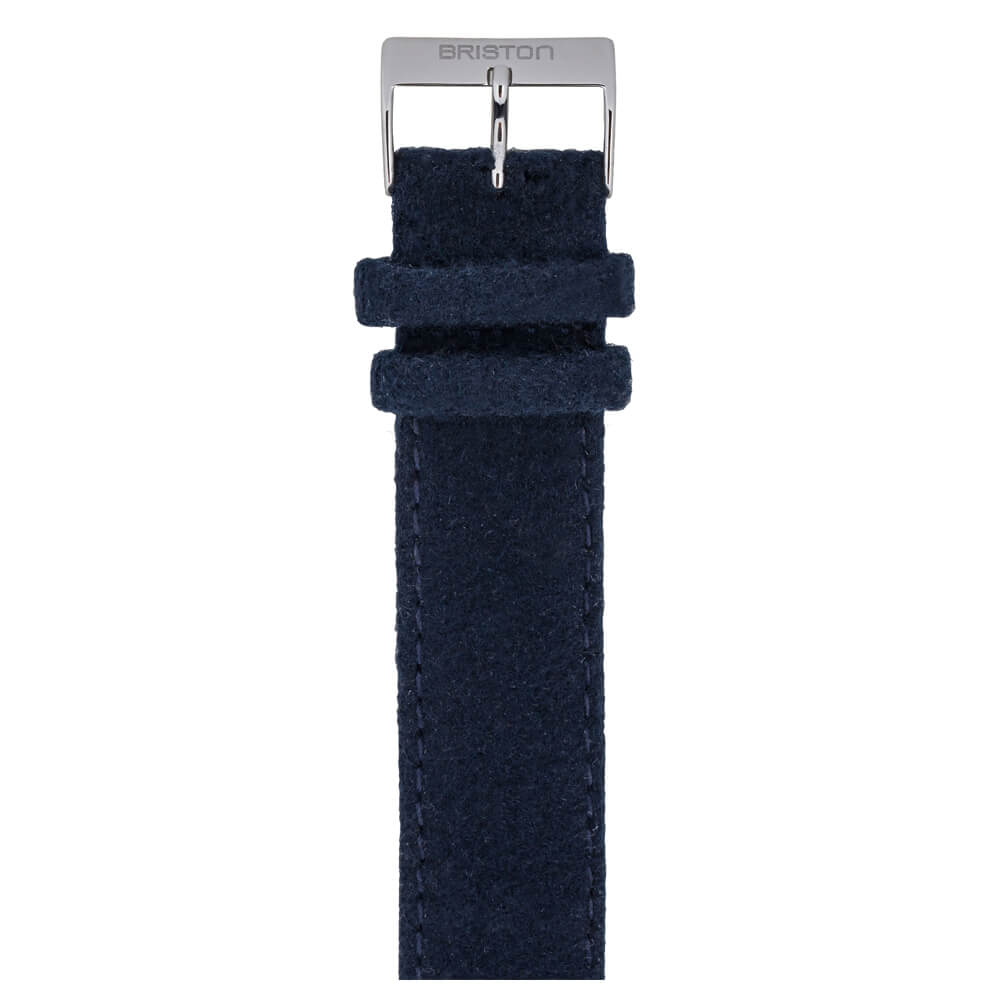 briston-bracelet-flanelle-20-mm-bleu-marine-clubmaster-classic image 1