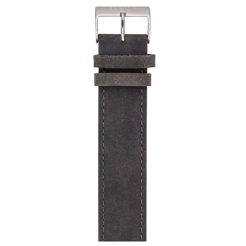 briston-clubmaster-classic-bracelet-cuir-vintage-20-mm-gris image 1