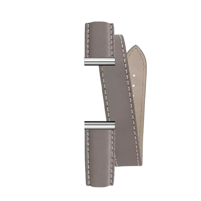 herbelin-antar-s-bracelet-double-tour-cuir-veau-beige-taupe image 1