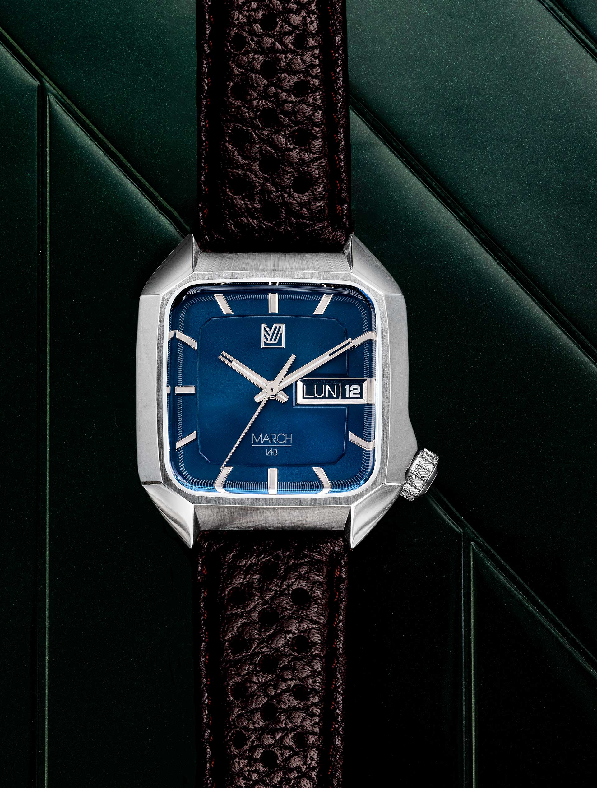march-la-b-montre-am2-slim-lectrique-ocean-36mm-bleue image 2