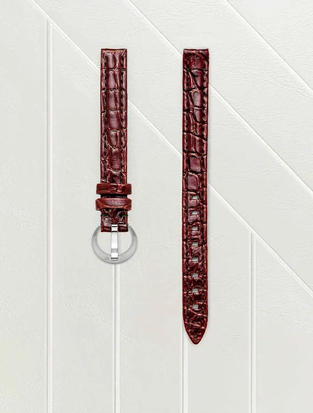march-la-b-bracelet-alligator-marron-10-mm-bracelet-femme-lady-volante image 1