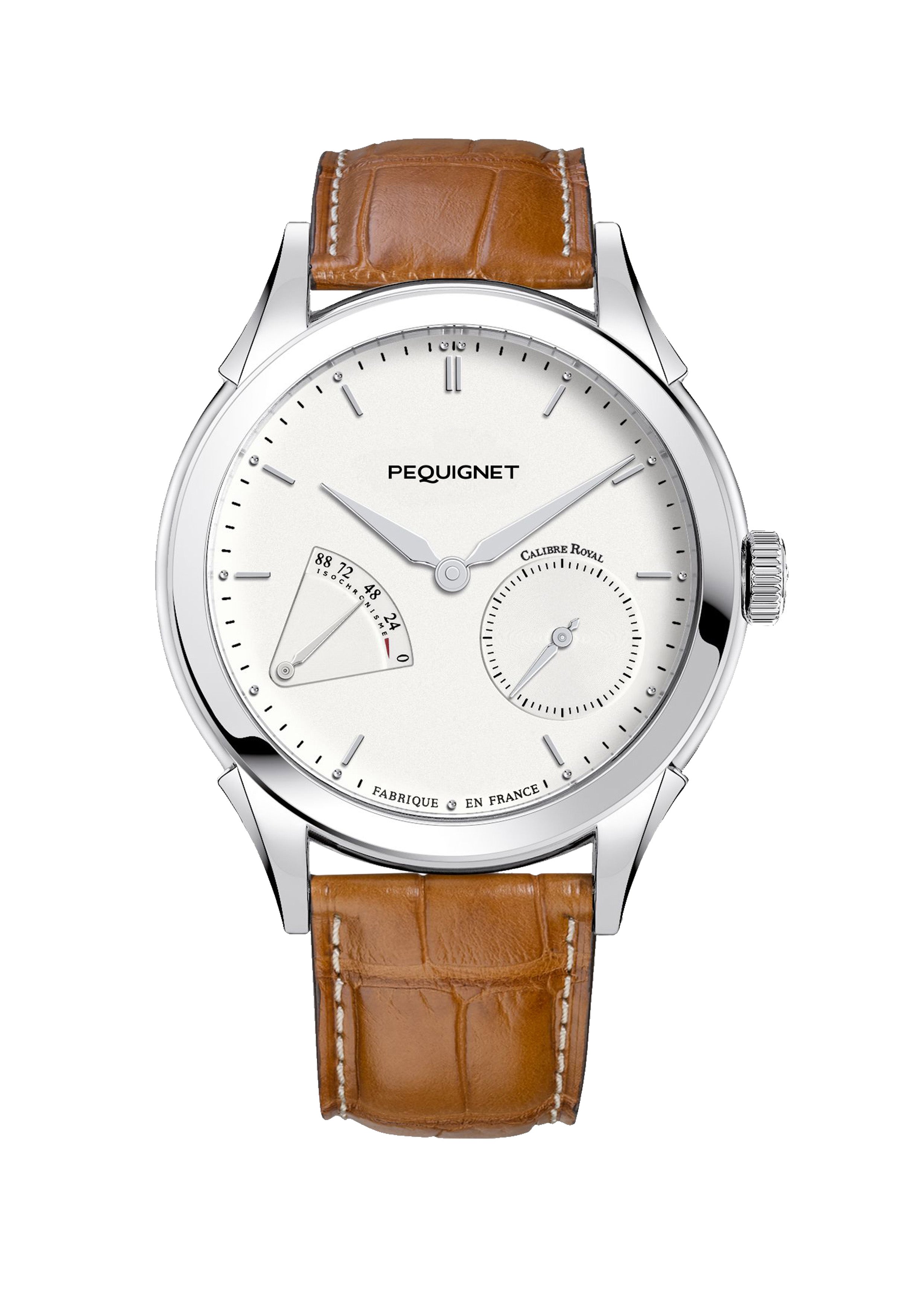 pequignet-royale-origine-montre-automatique-cadran-argent-opalin-calibre-royal image 1