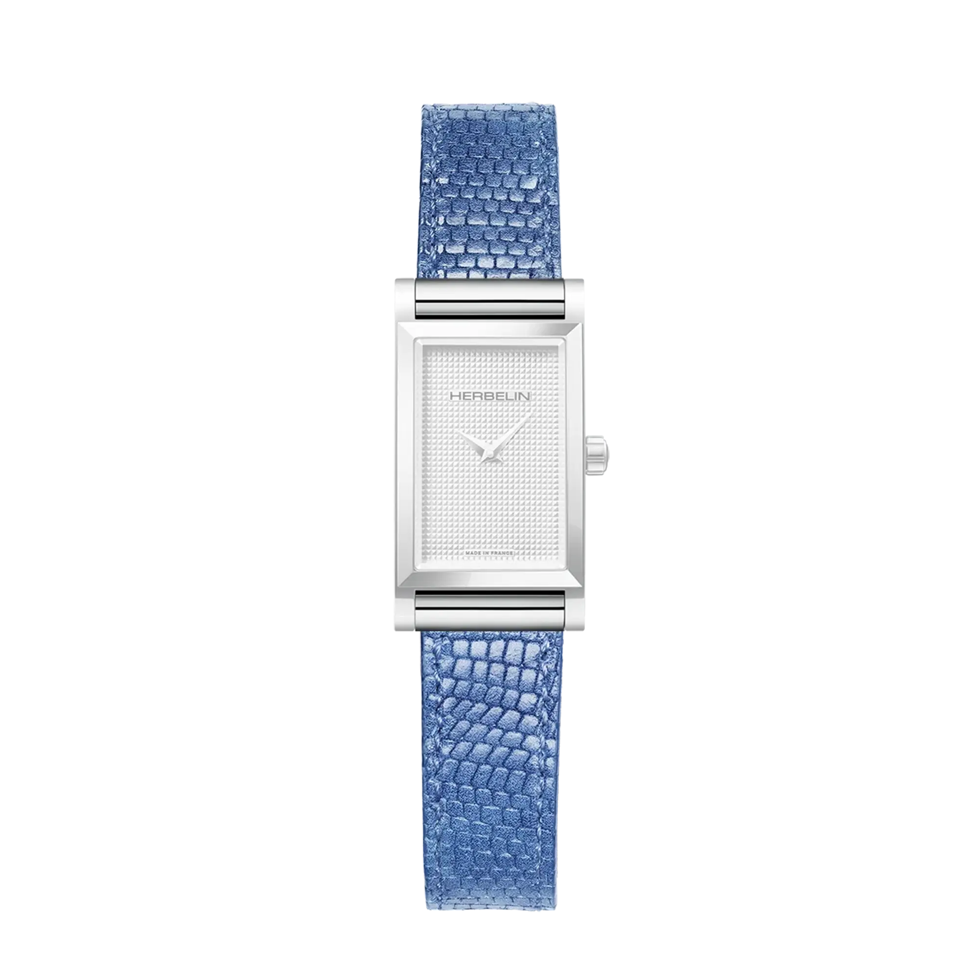 herbelin-antar-s-bracelet-de-montre-simple-cuir-bleu-l-zard image 1