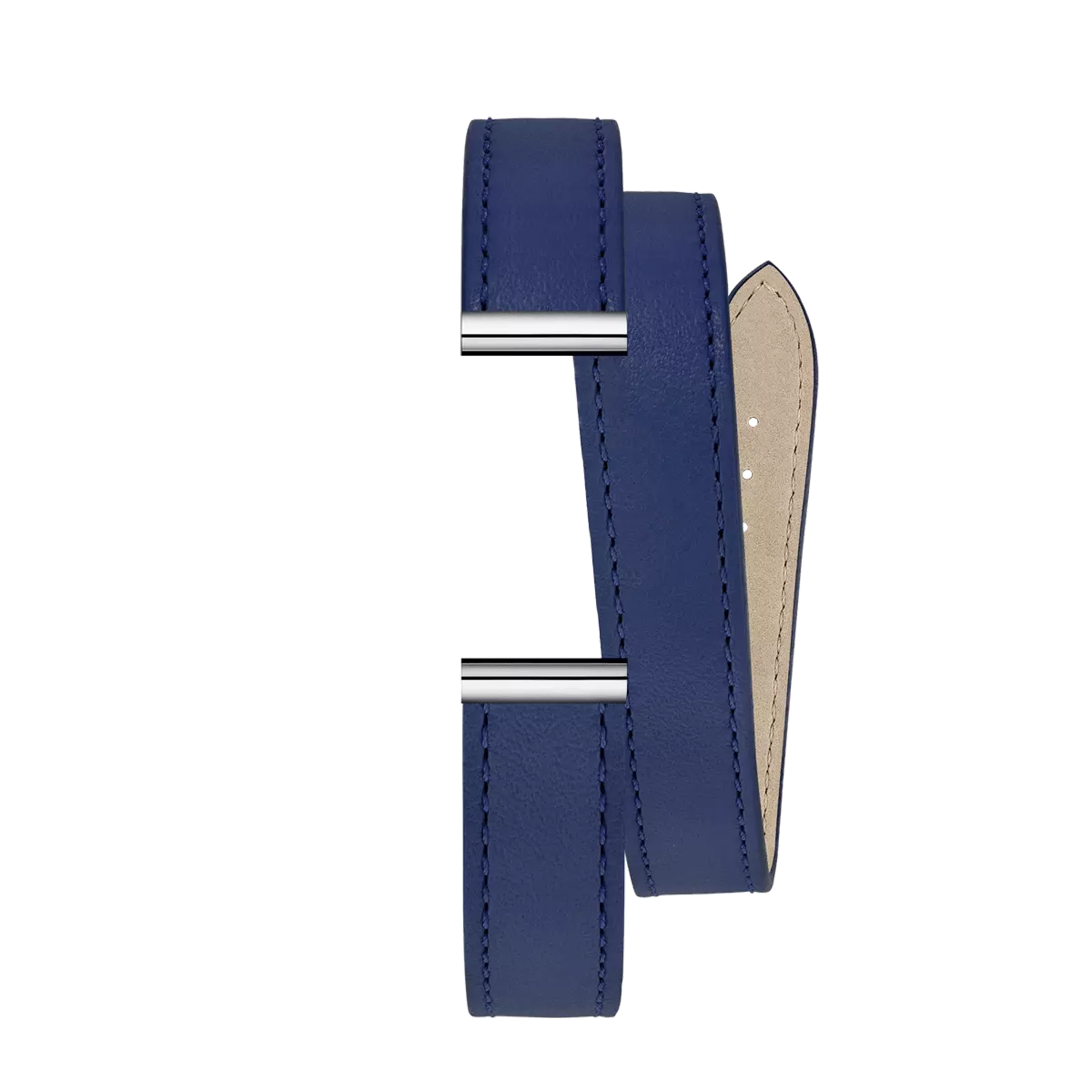herbelin-antar-s-bracelet-double-tour-cuir-bleu-oc-an-nappa image 1