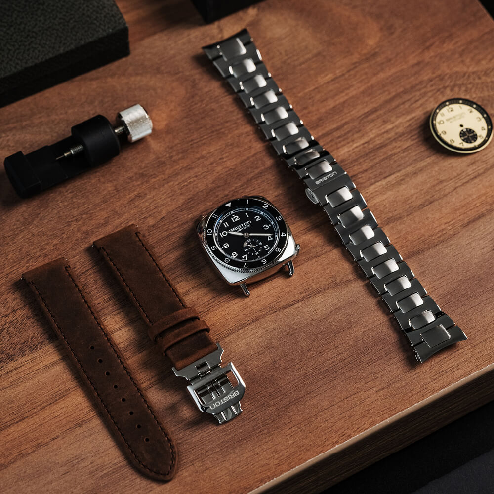 briston-clubmaster-legend-petite-seconde-automatique-39-mm-noir-full-acier image 3