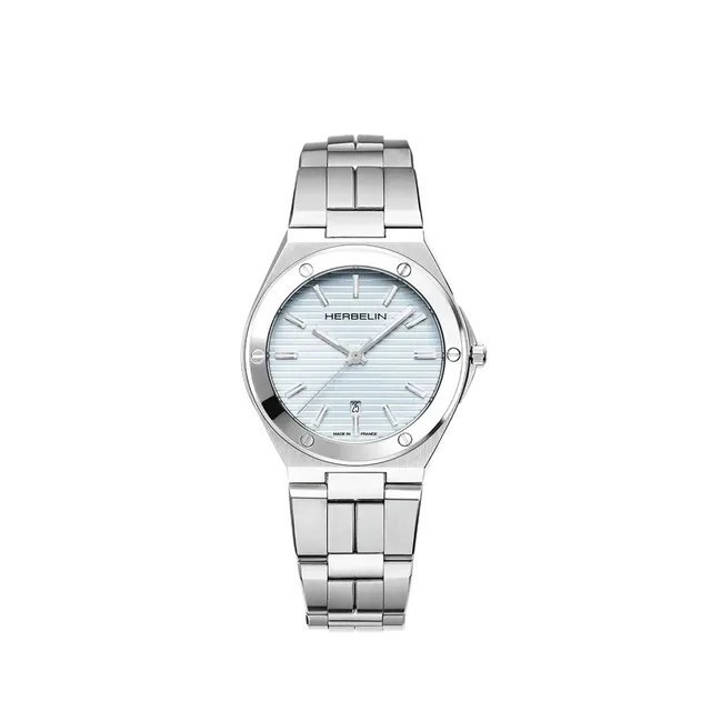 herbelin-cap-camarat-quartz-femme-33-mm-acier-bleu-arctique image 1