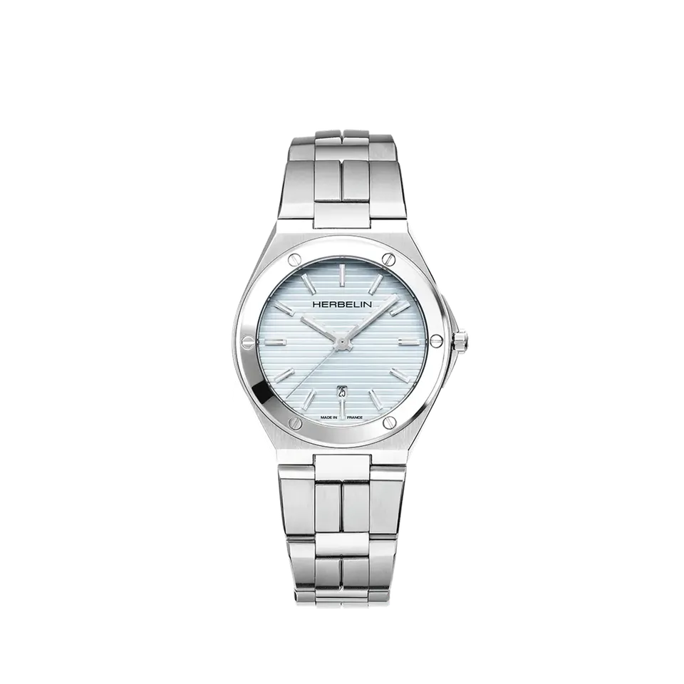 herbelin-cap-camarat-quartz-femme-33-mm-acier-bleu-arctique image 1