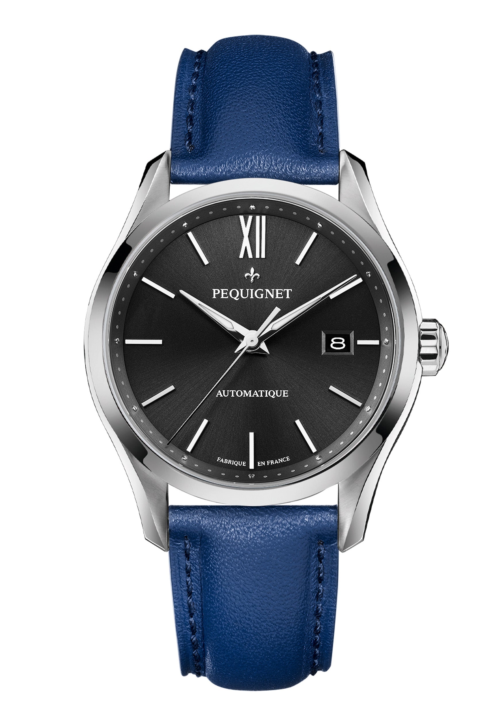 pequignet-l-gance-montre-homme-noire-date-automatique image 5
