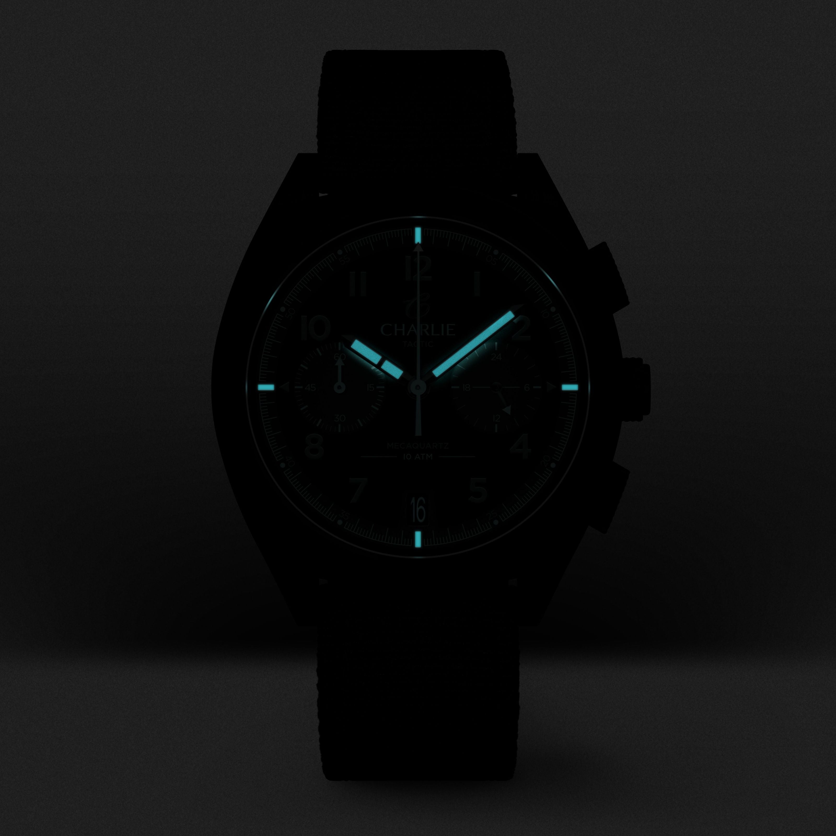 charlie-paris-grx-chronographe-tactic-montre-homme-39mm-pvd-noir-cadran-noir image 3