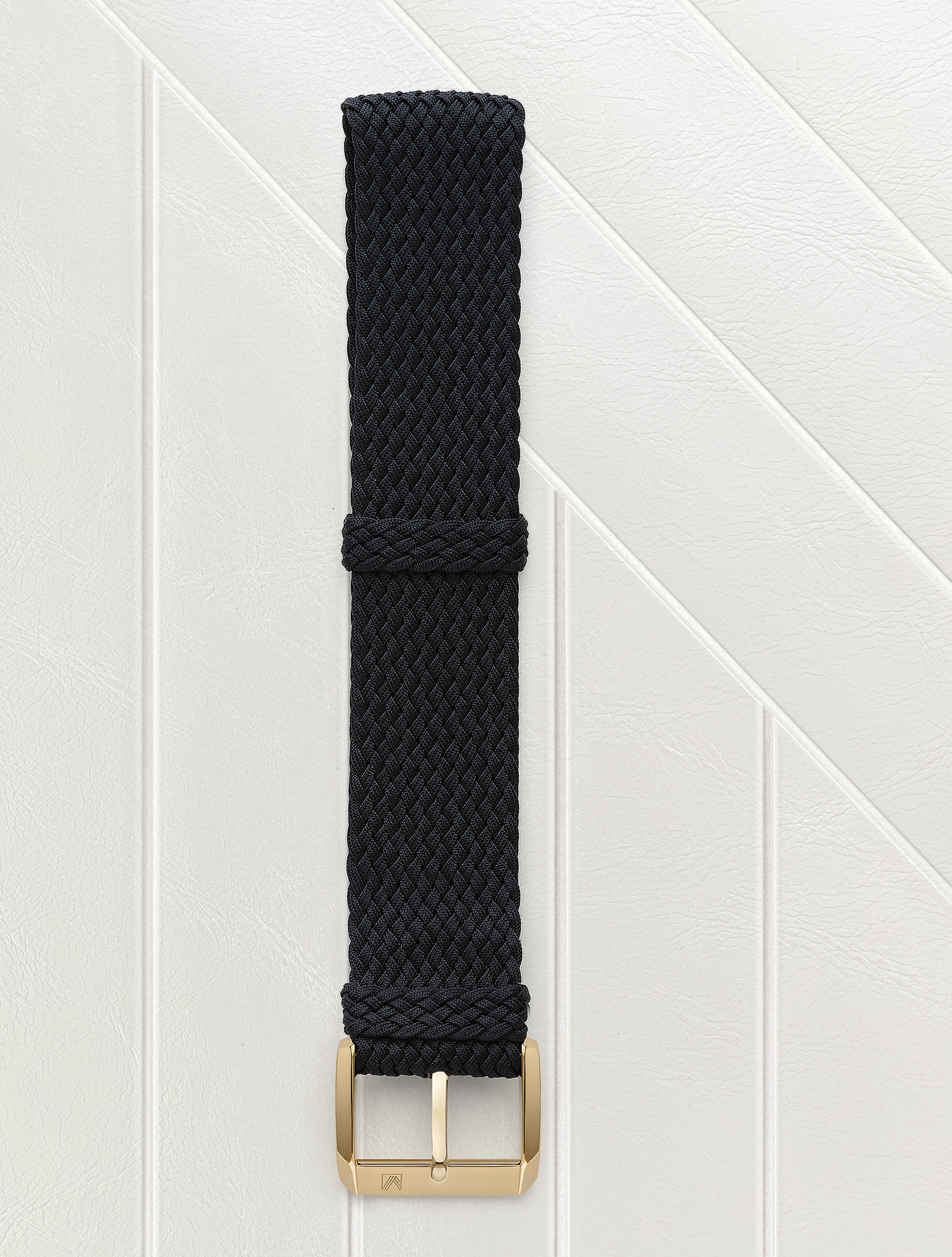 march-la-b-bracelet-tissu-perlon-noir-20-mm-interchangeable image 2