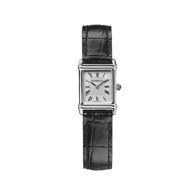 herbelin-art-d-co-femme-quartz-cadran-clous-de-paris-bracelet-noir image 1