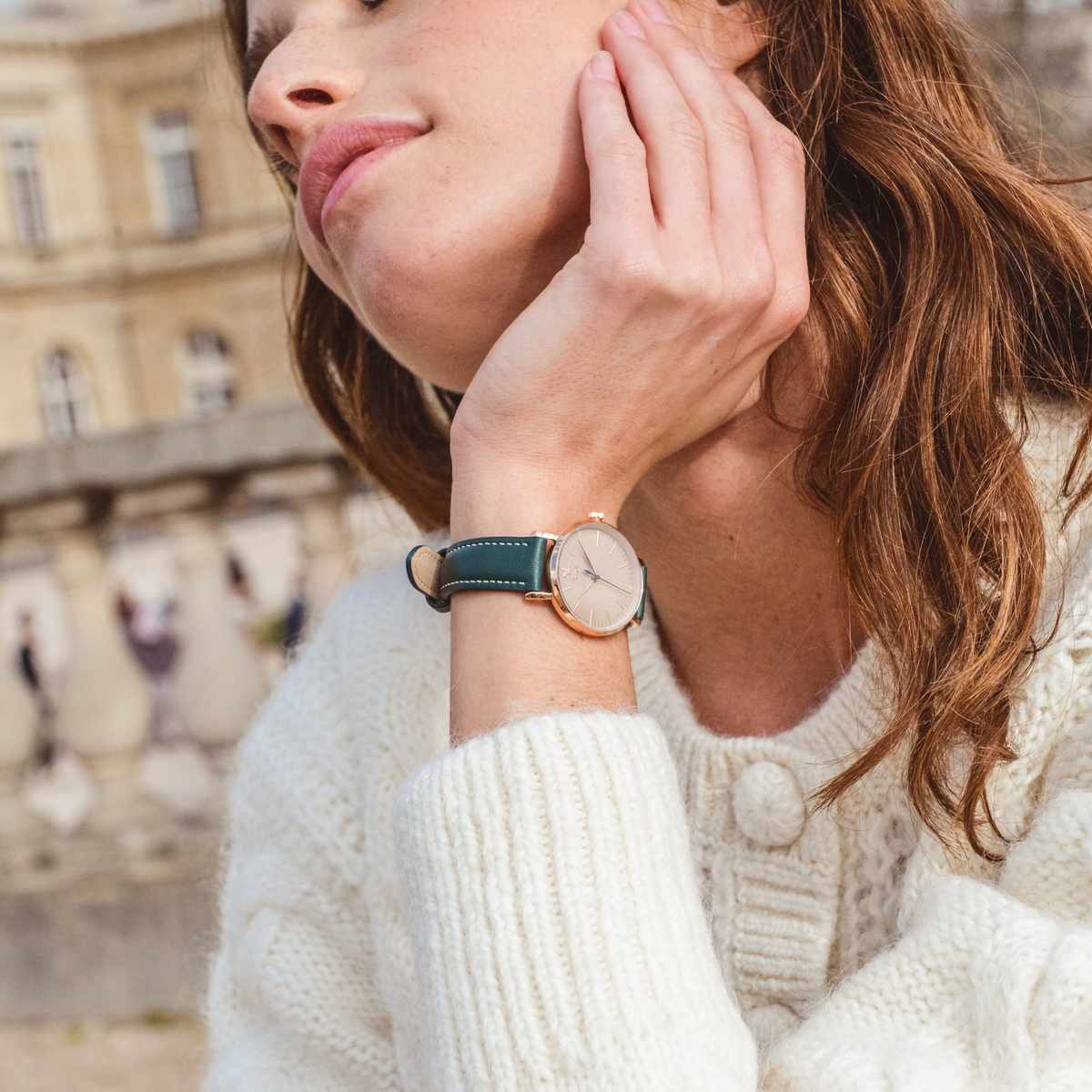 charlie-paris-bracelet-cuir-vert-14-mm-monceau-sully-30-sully-phase-de-lune image 2