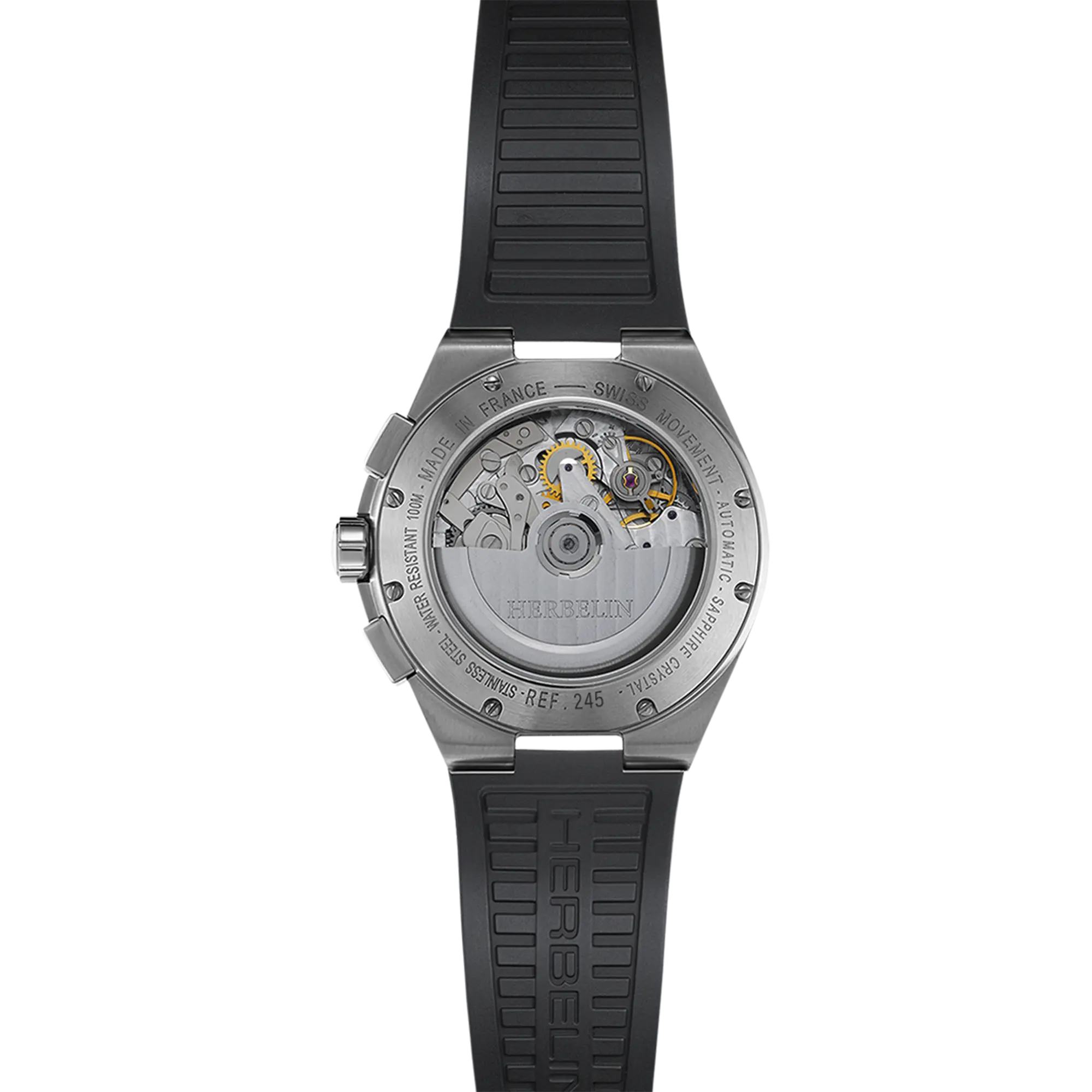 herbelin-cap-camarat-chronographe-automatique-acier-noir-homme-42mm image 4