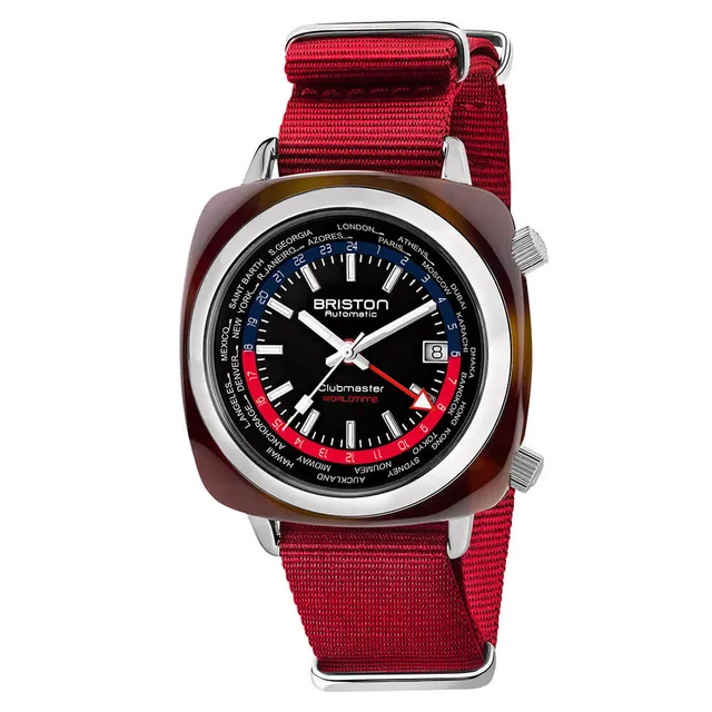 briston-clubmaster-traveler-worldtime-rouge-42-mm-automatique-gmt image 1