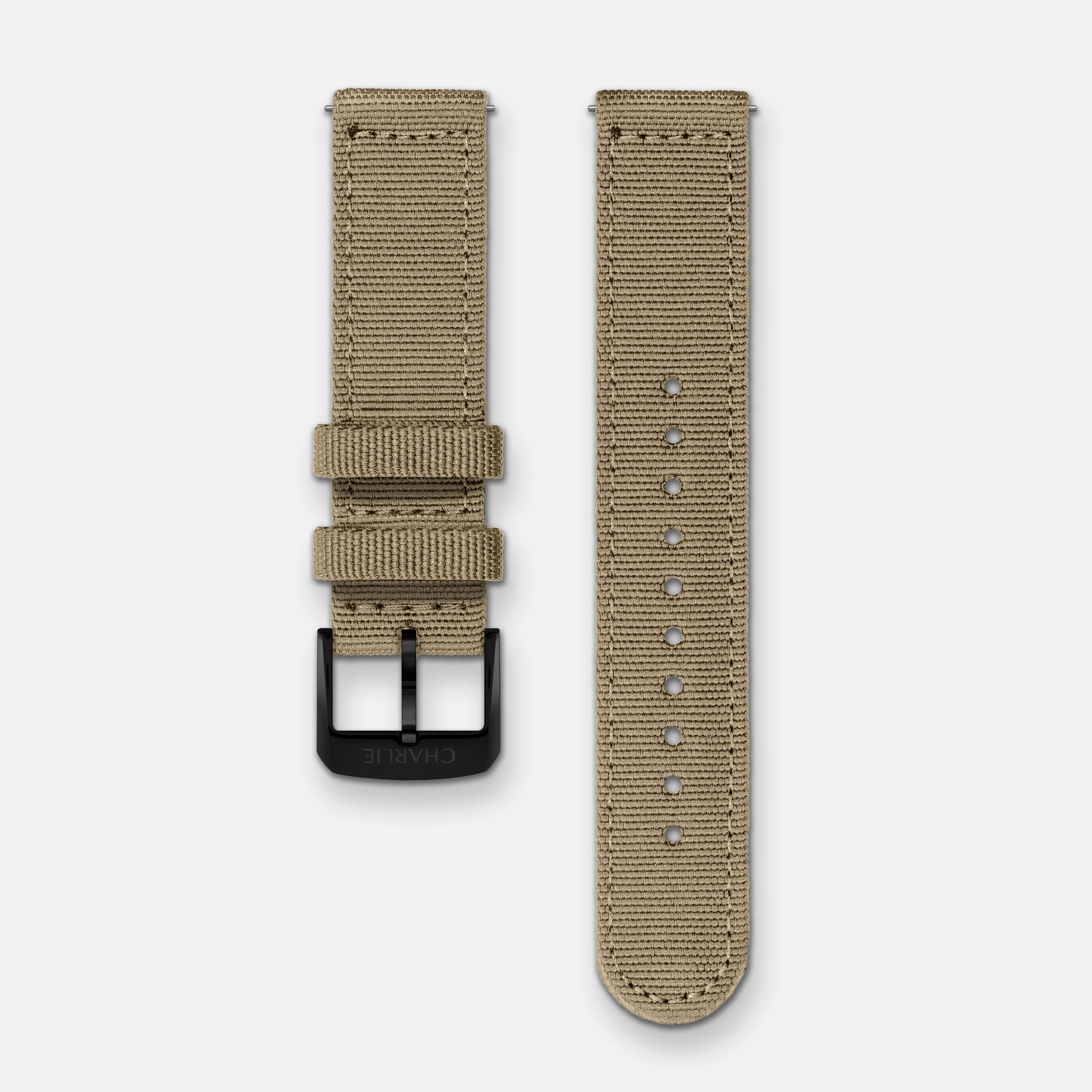 charlie-paris-bracelet-nylon-beige-20mm-interchangeable-sans-outil image 3
