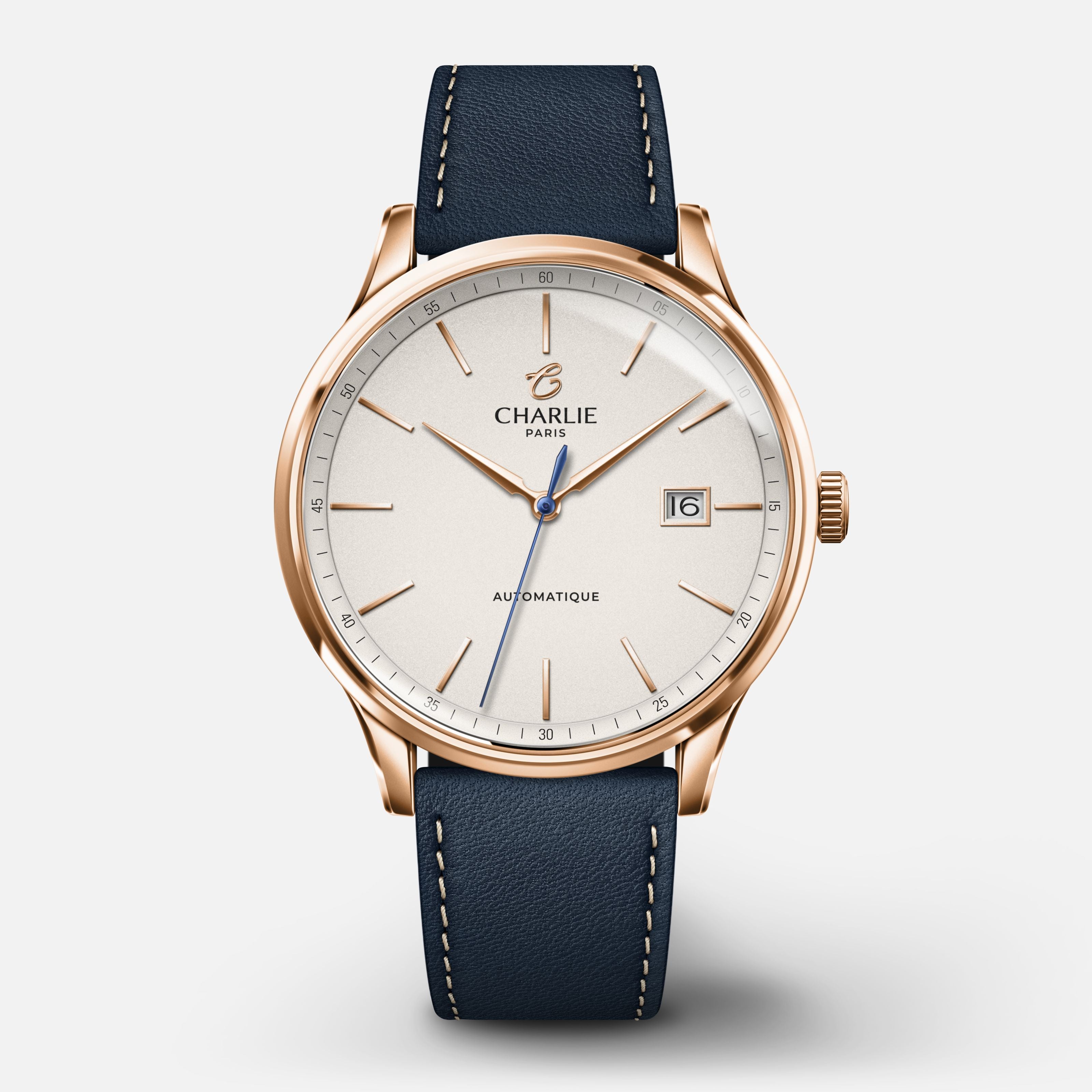 charlie-paris-initial-slim-dor-rose-montre-homme-automatique-40-mm-cadran-dor image 6