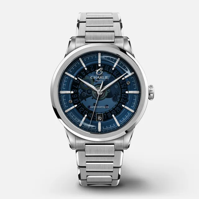 charlie-paris-alliance-saphir-bleu-montre-automatique-39-5mm image 1