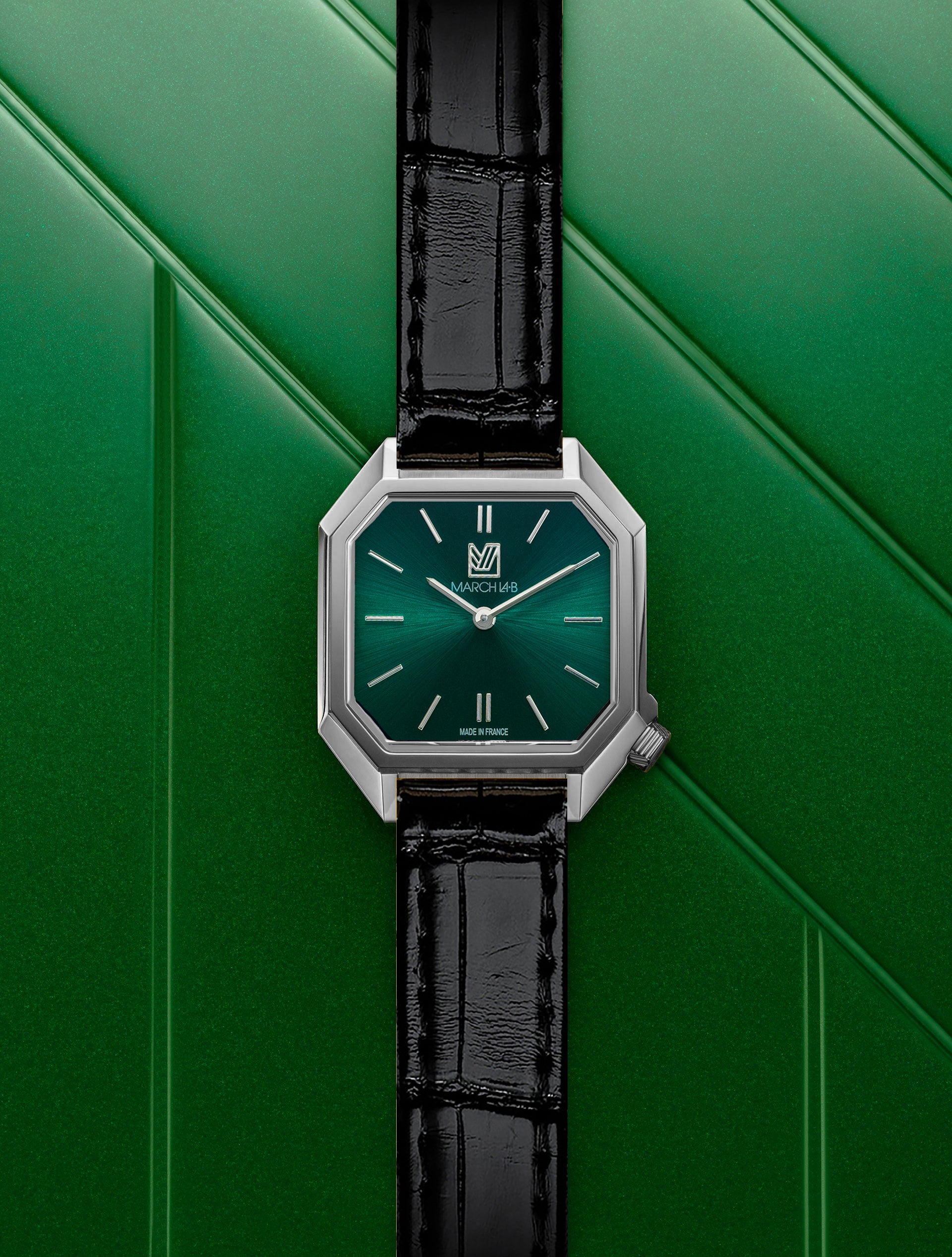march-la-b-milady-mansart-forest-28-mm-montre-femme-verte image 2