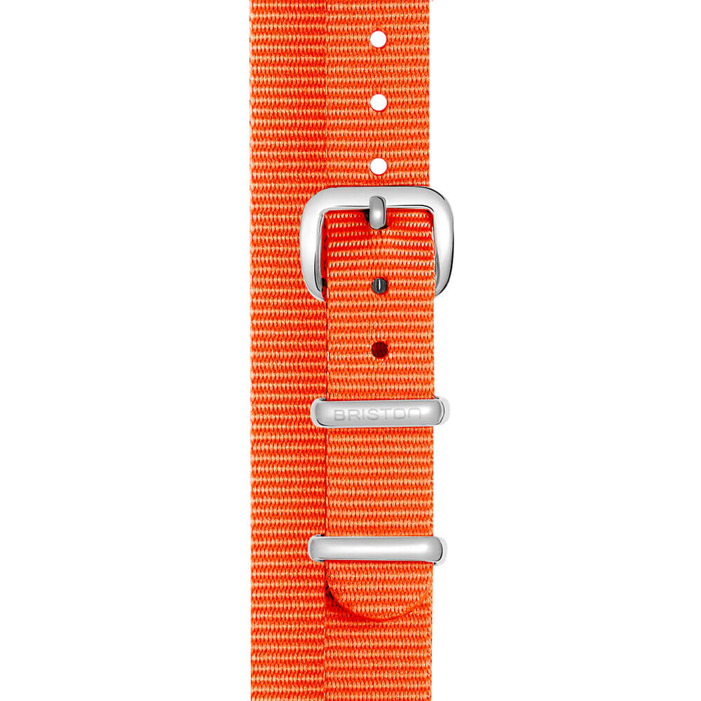 briston-bracelet-type-nato-12-mm-orange-nylon-interchangeable-clubmaster-lady image 1