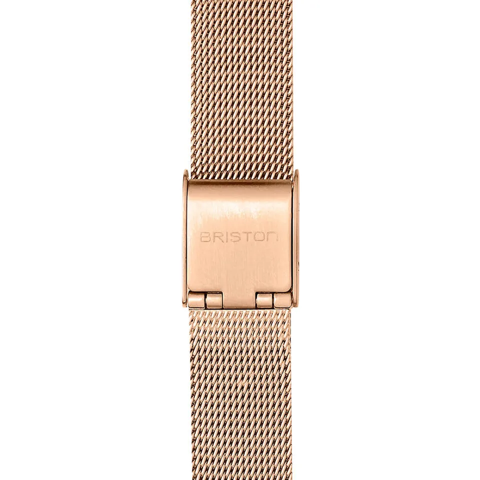 briston-clubmaster-classic-bracelet-maille-milanaise-12-mm-or-rose image 1