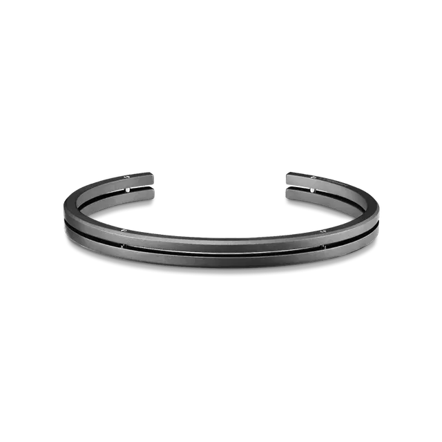 herbelin-jonc-newport-duo-titane-sabl-bracelet-bijou-homme image 1