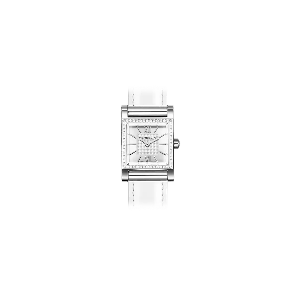 herbelin-antar-s-carr-index-diamants-quartz-acier image 1