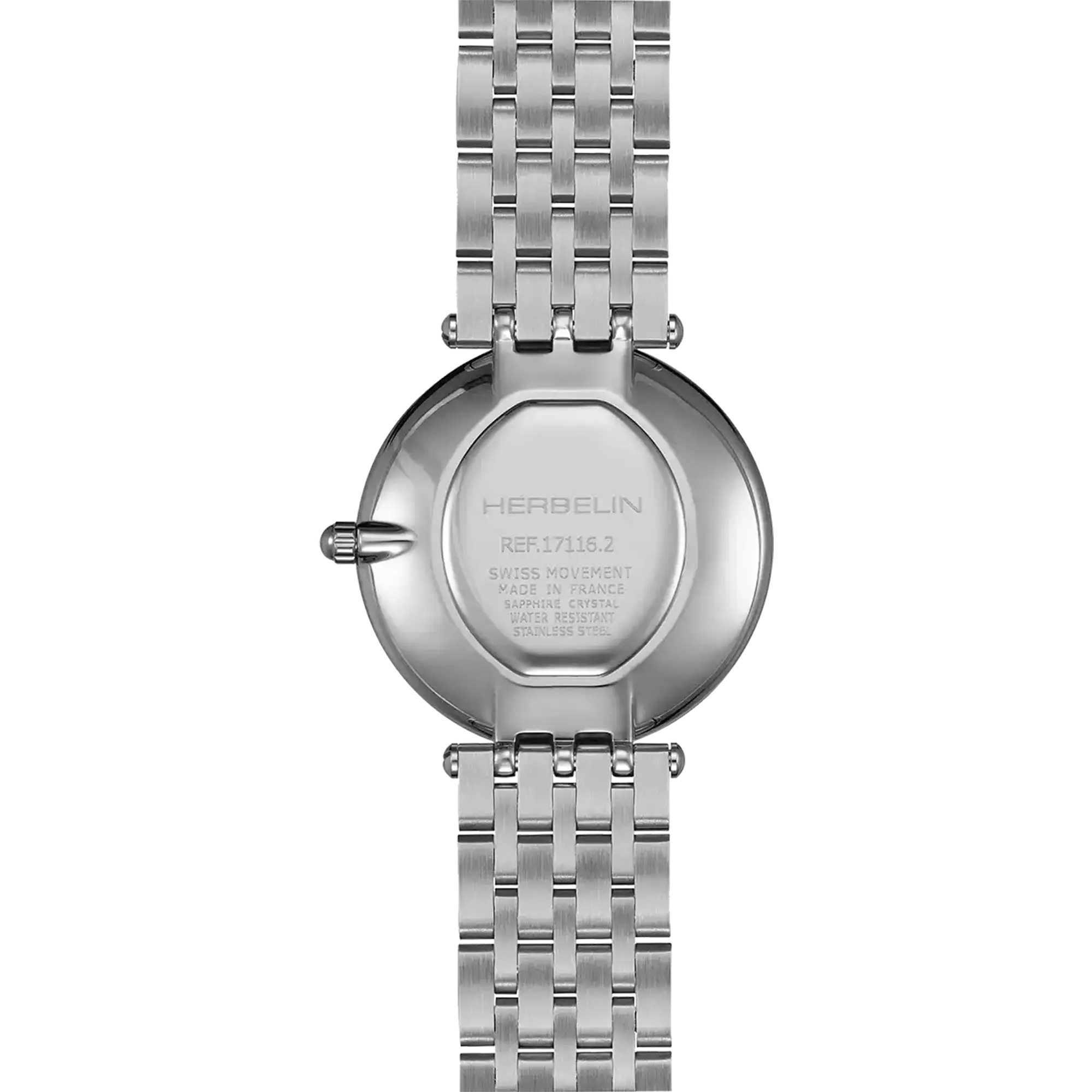 herbelin-epsilon-quartz-montre-femme-nacre-diamants-acier-28-mm image 4