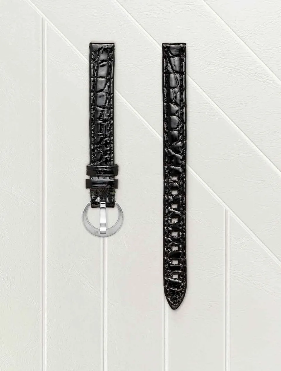 march-la-b-bracelet-alligator-noir-10-mm-femme-lady-volante image 1