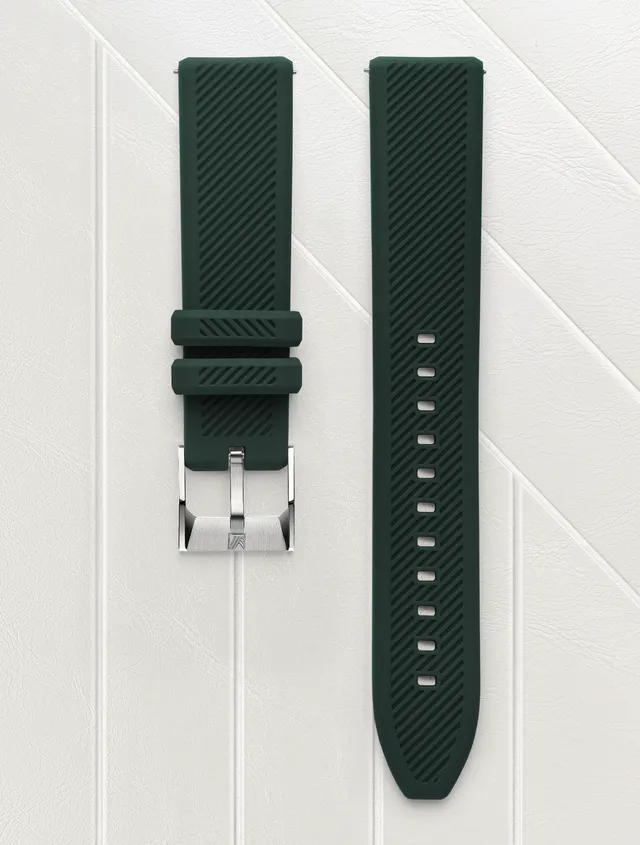 march-la-b-bracelet-silicone-vert-20-mm-bracelet-montre-sport-interchangeable image 1