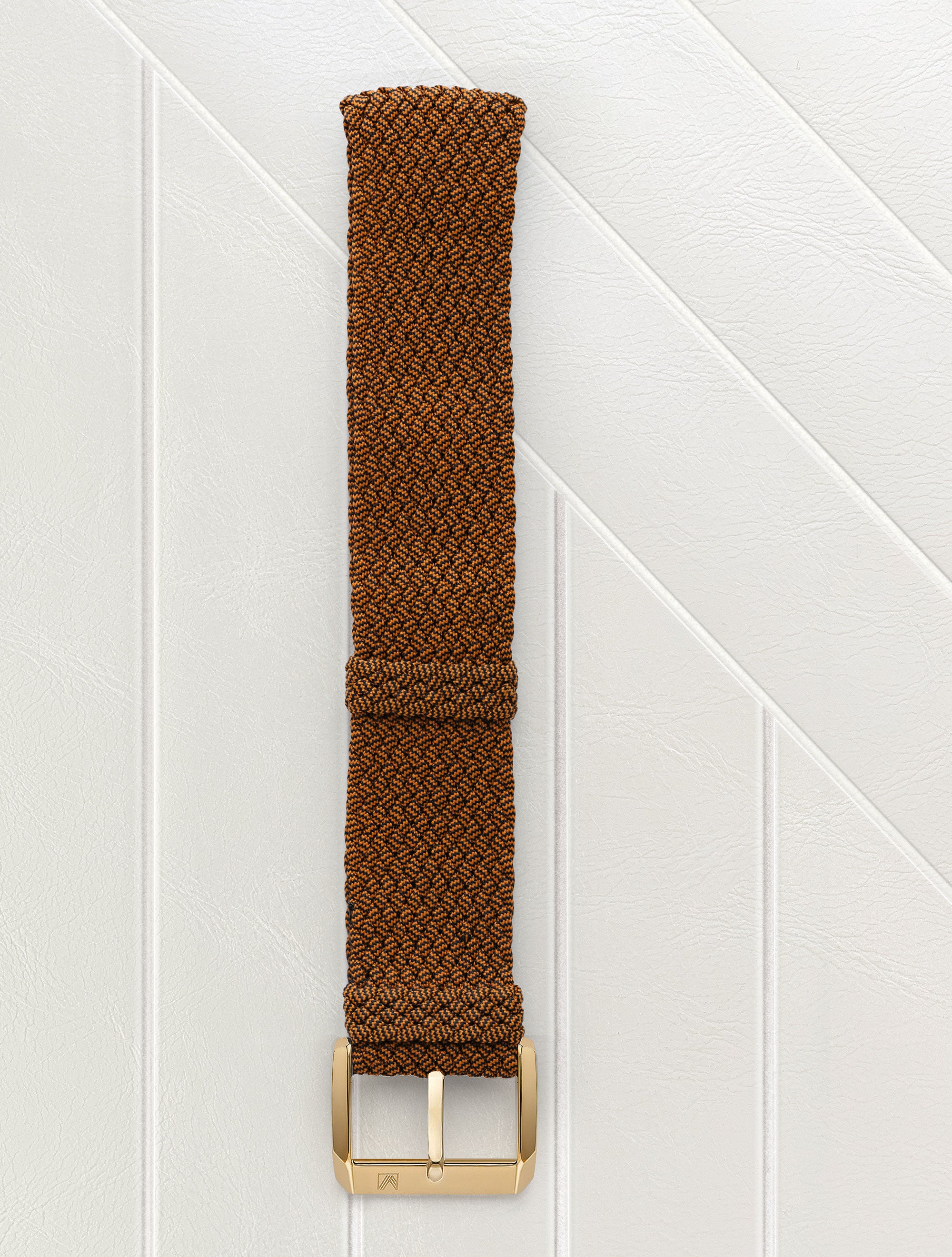 march-la-b-bracelet-tissus-perlon-camel-20mm image 2