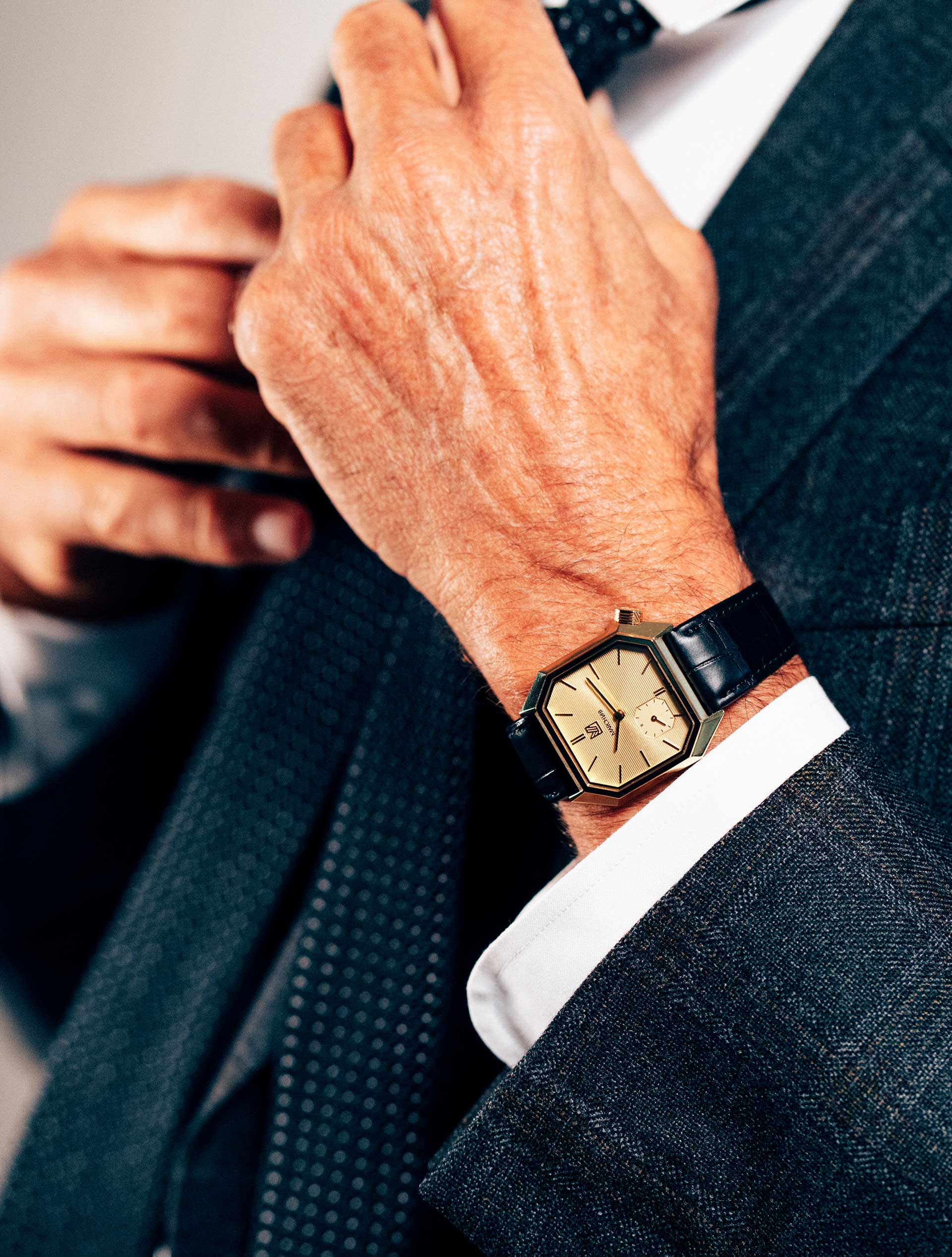 march-la-b-mansart-petite-seconde-golden-hour-35-mm-montre-automatique-plaqu-or image 4