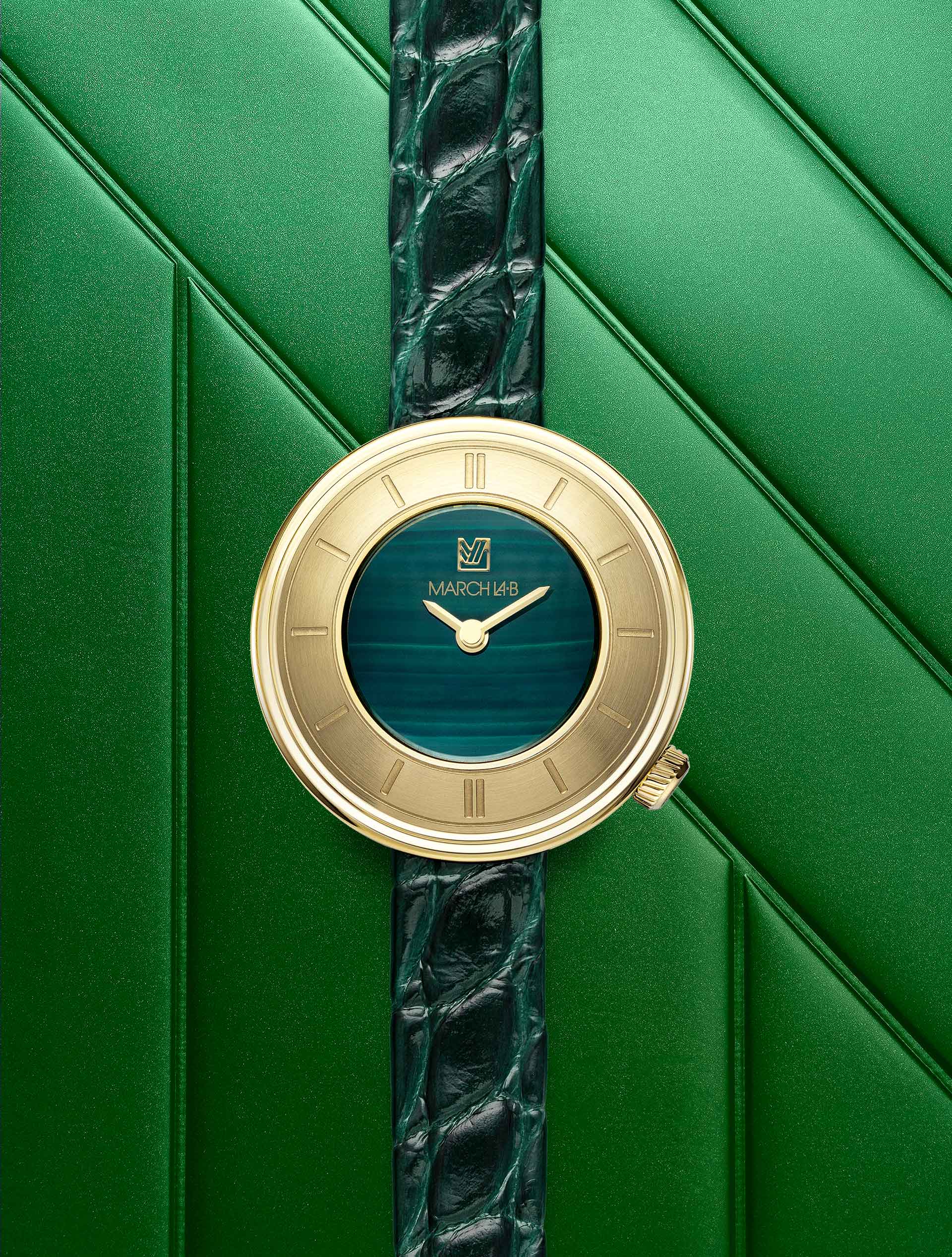march-la-b-lady-volante-malachite-30-mm-montre-femme-cadran-vert image 2