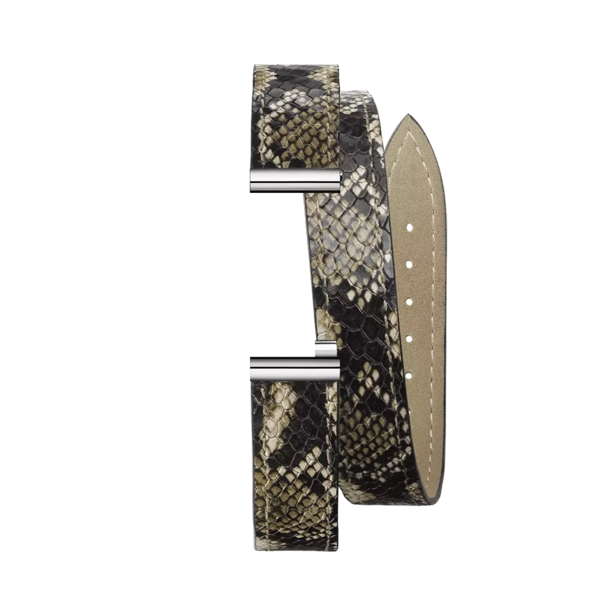herbelin-antar-s-bracelet-double-tour-cuir-motif-python image 1