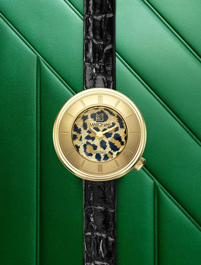 march-la-b-lady-volante-cheetah-montre-bijou-disco-volante image 1