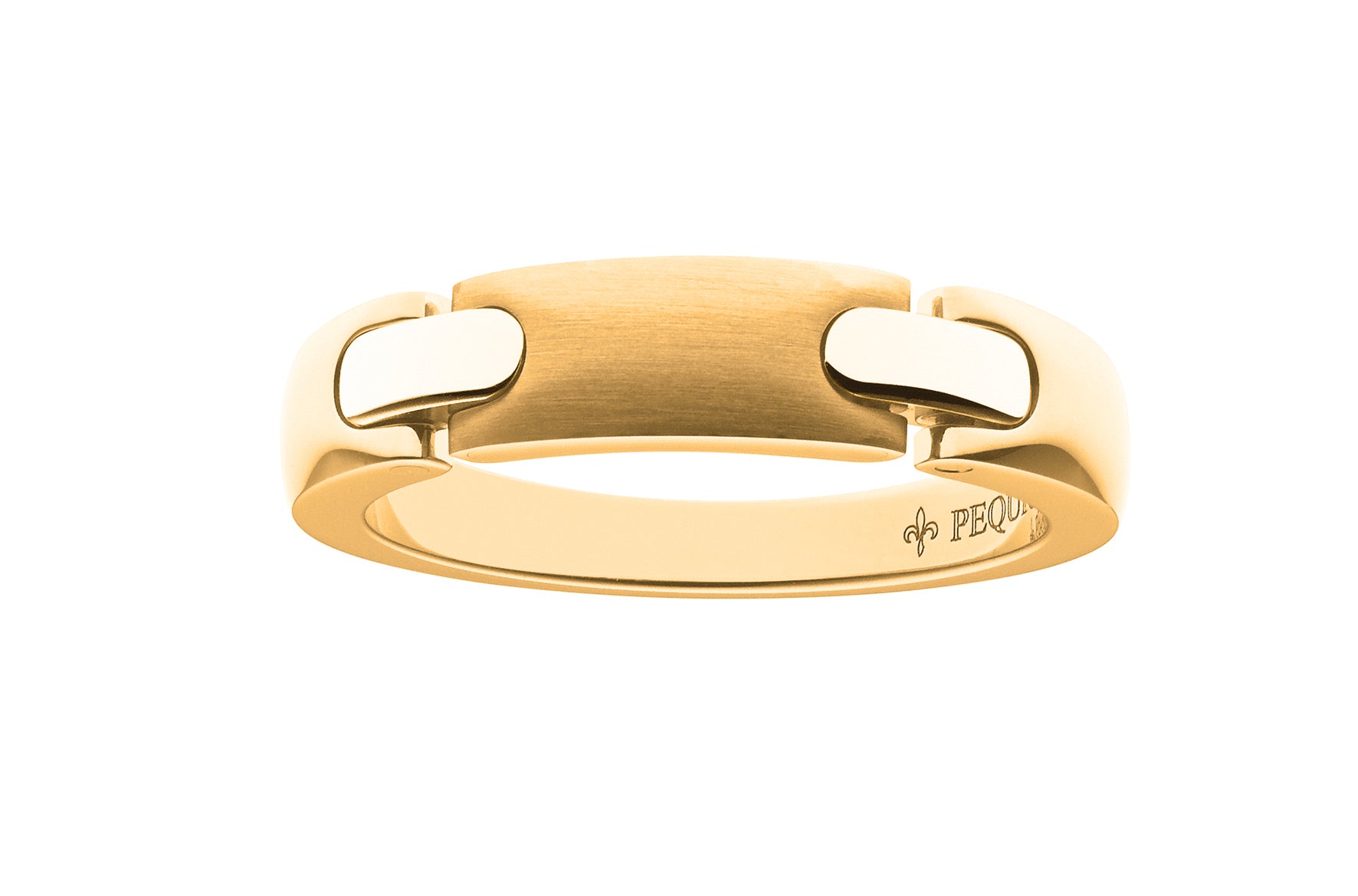 pequignet-moorea-bague-acier-or-jaune-diamant-bijou-femme-morteau image 1