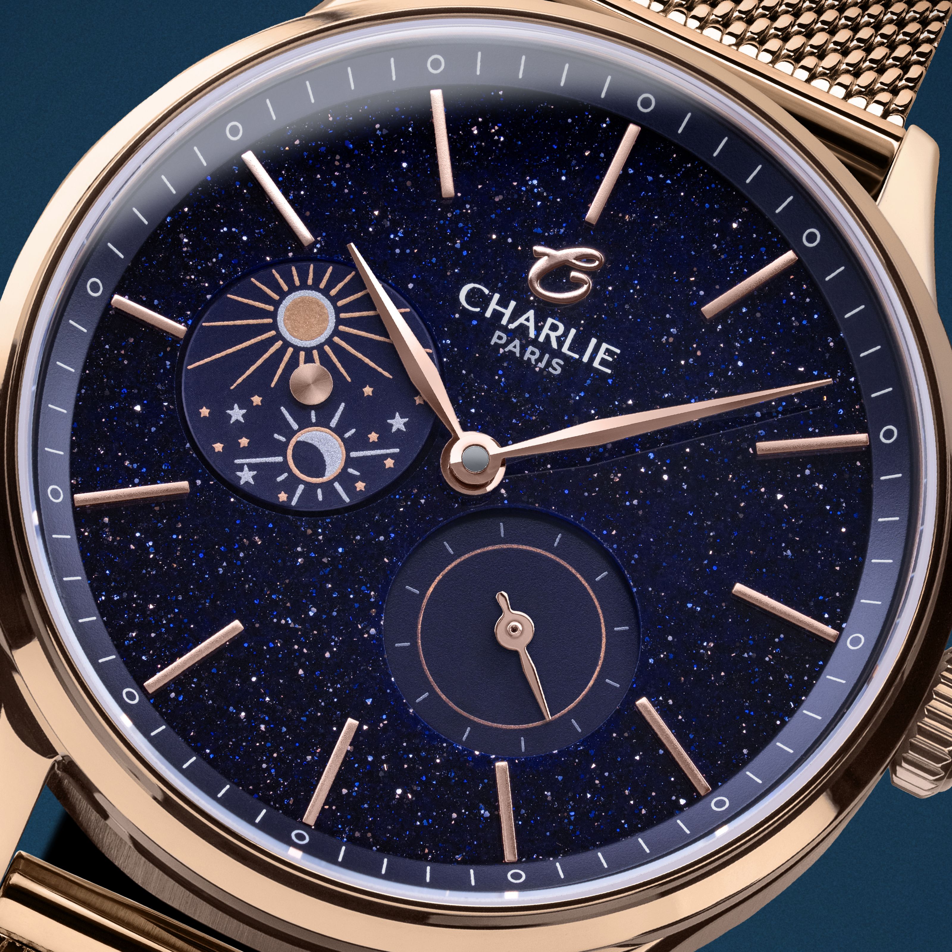 charlie-paris-initial-36-jour-nuit-montre-automatique-femme-36-mm-aventurine-dor-2 image 7