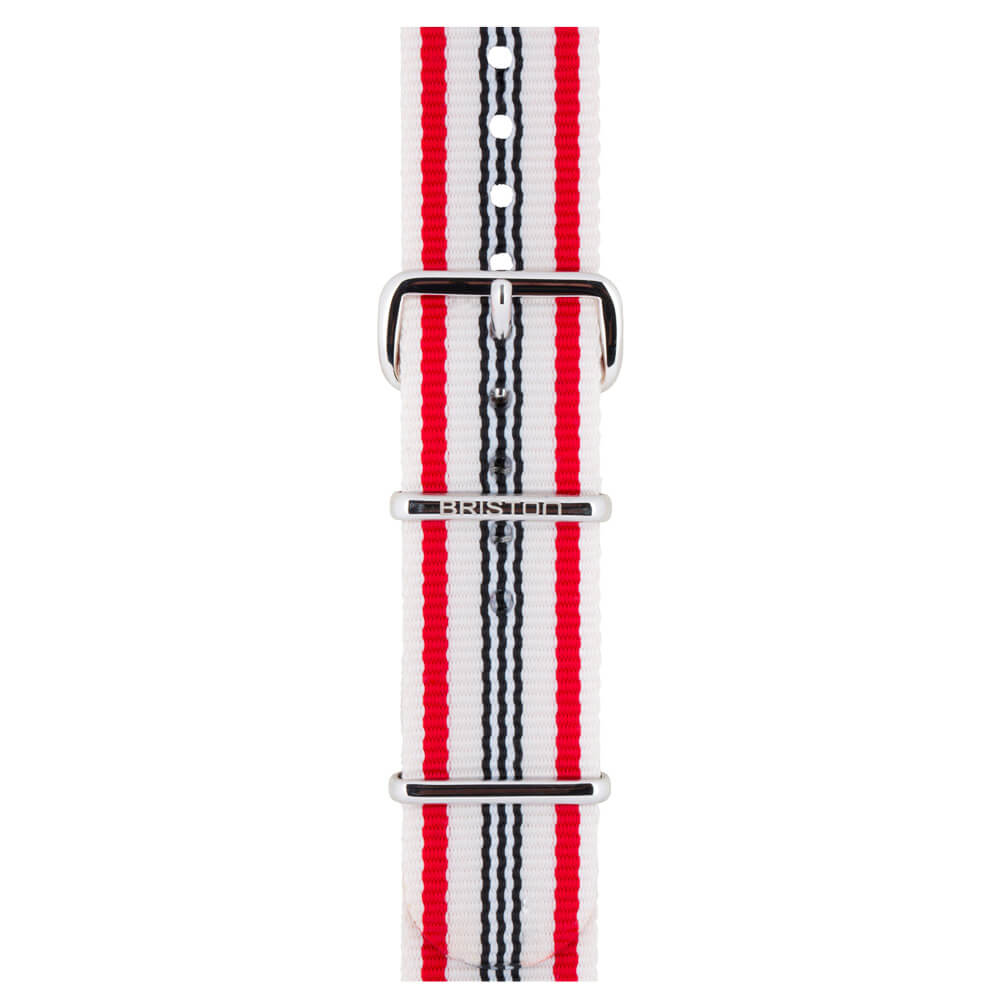 briston-bracelet-type-nato-20-mm-beige-rouge-bleu image 1