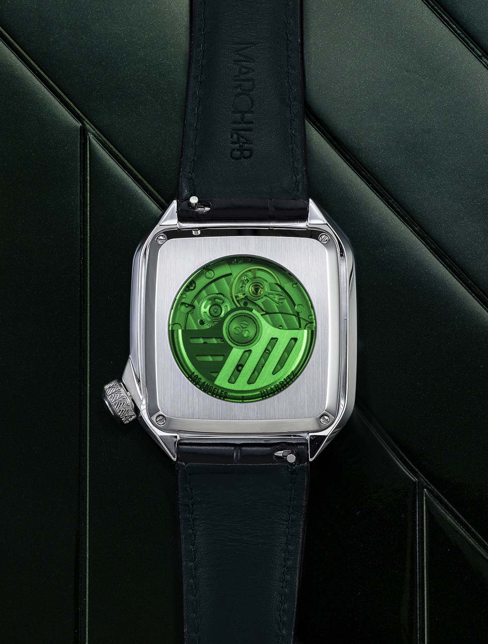 march-la-b-am2-slim-automatique-shelter-montre-homme-36-mm-cadran-bicolore image 3