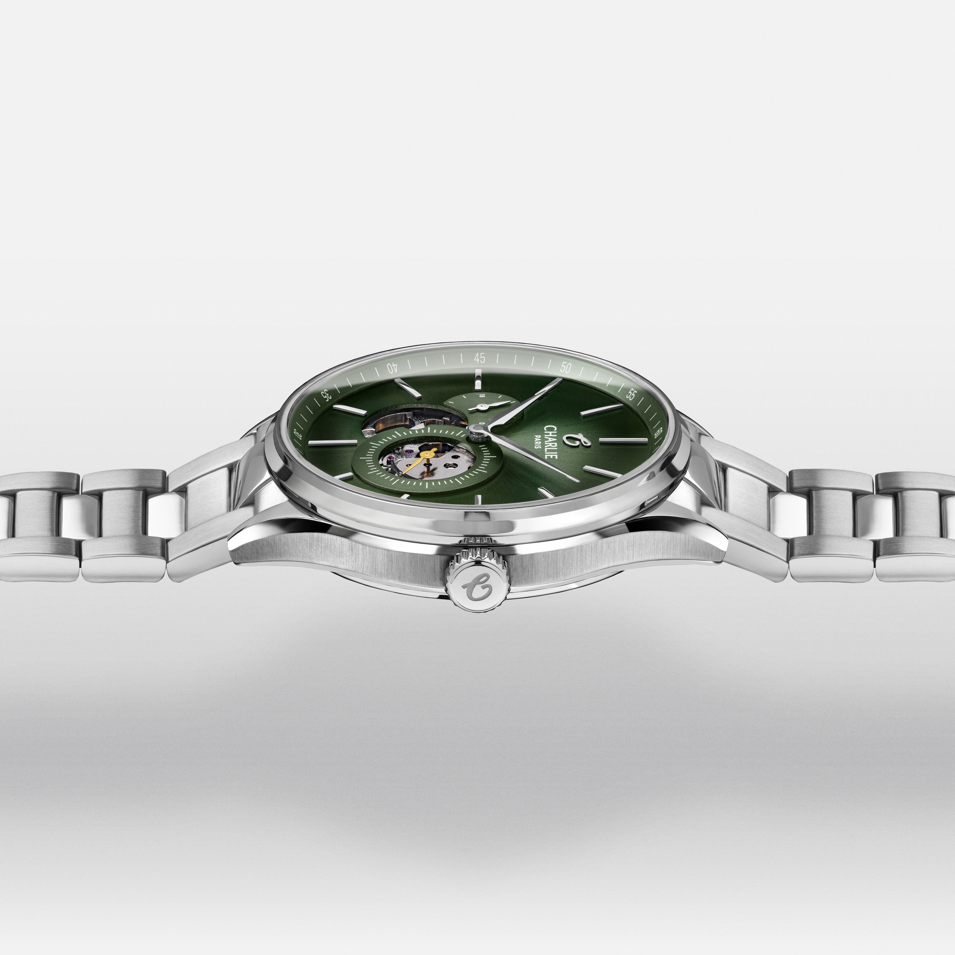 charlie-paris-initial-c-ur-ouvert-montre-automatique-homme-40mm-sauge image 8
